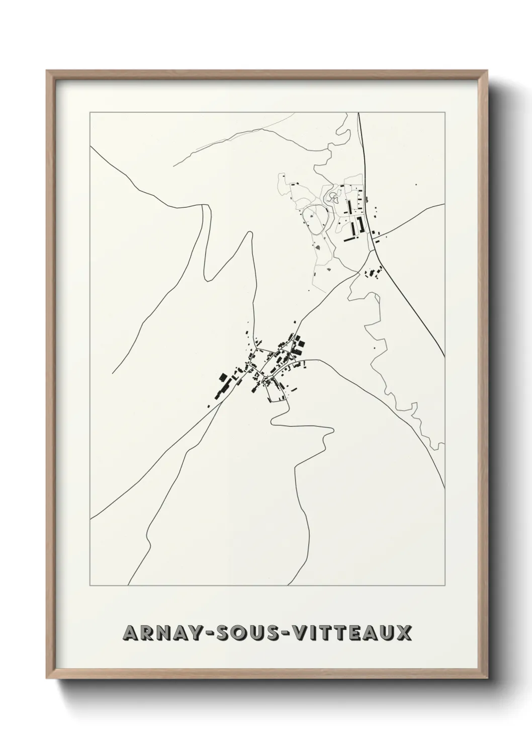 Un poster carteArnay-sous-Vitteaux