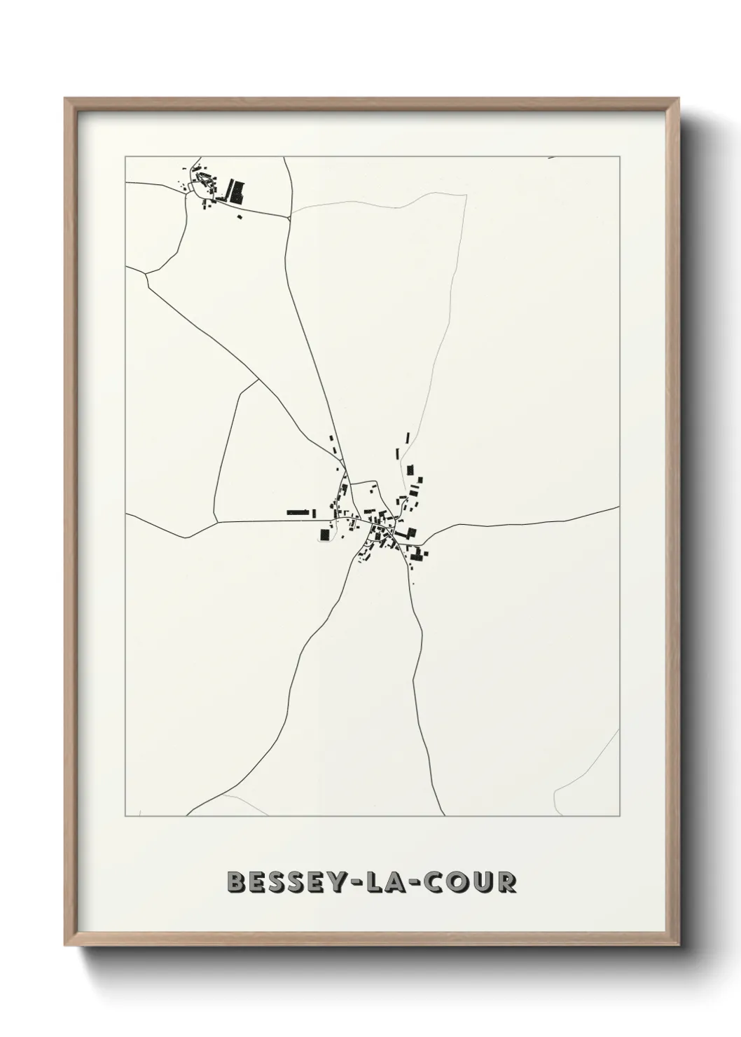 Un poster carteBessey-la-Cour