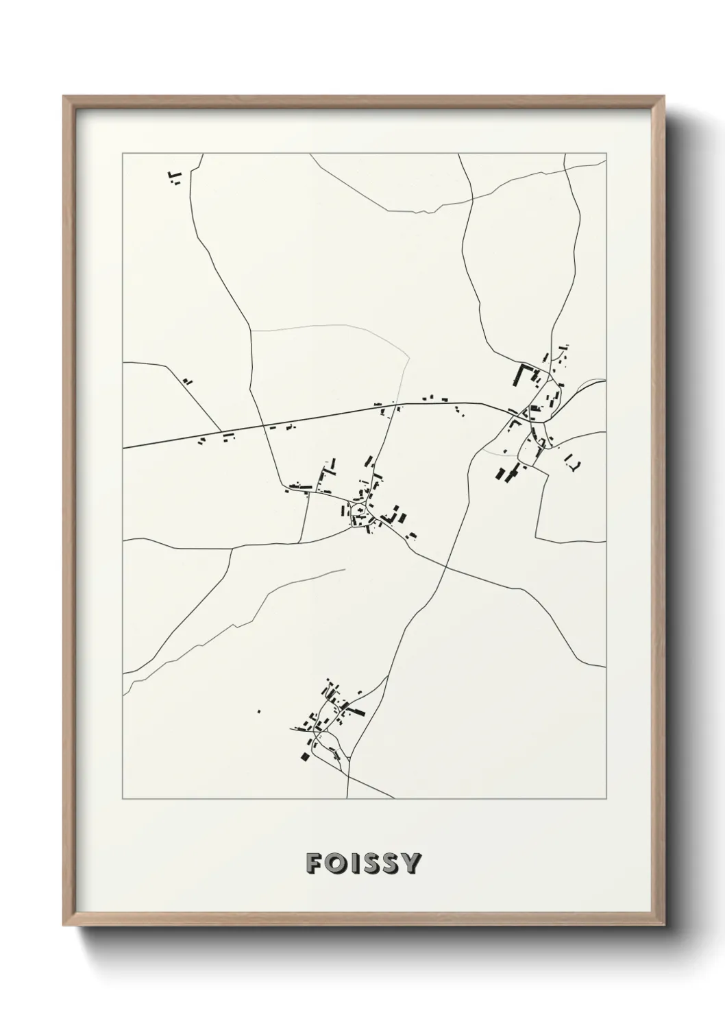 Une affiche de carte sur Foissy