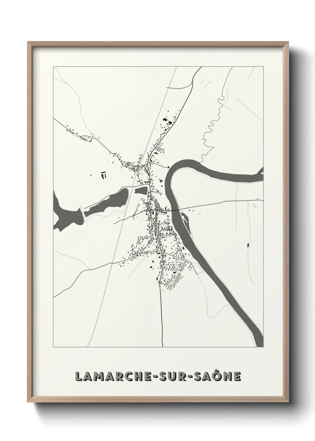 Un poster carteLamarche-sur-Saône