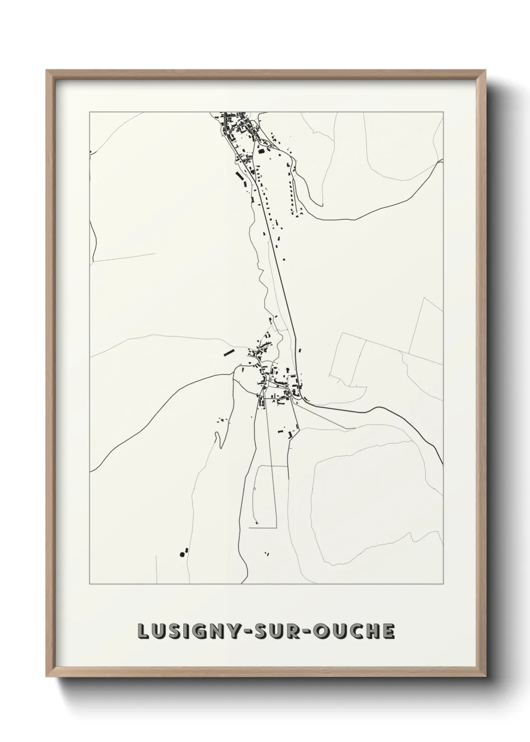 Un poster carteLusigny-sur-Ouche