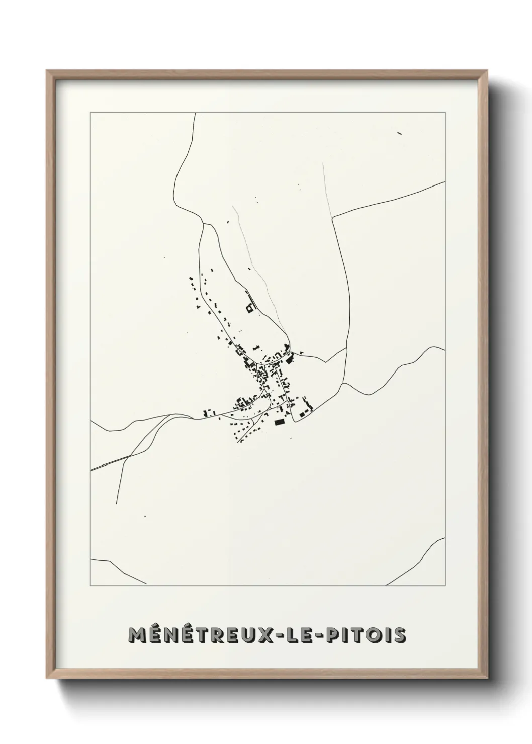 Un poster carteMénétreux-le-Pitois