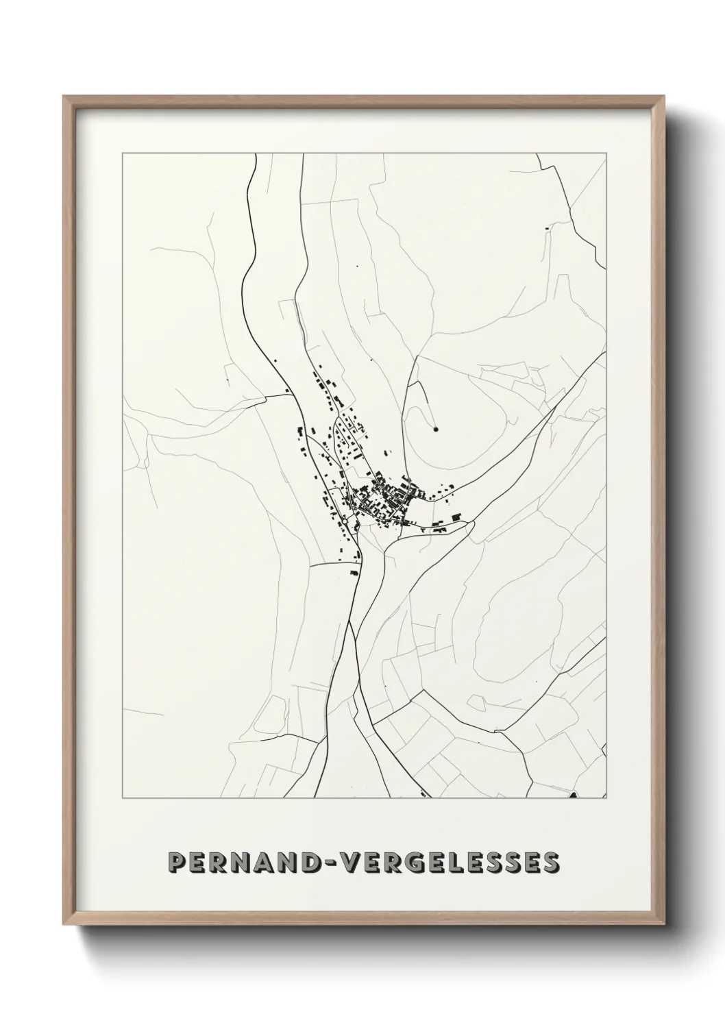 Un poster cartePernand-Vergelesses