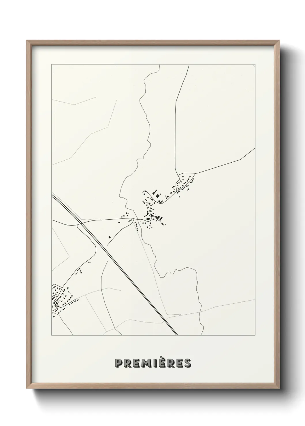 Une affiche de carte sur Premières