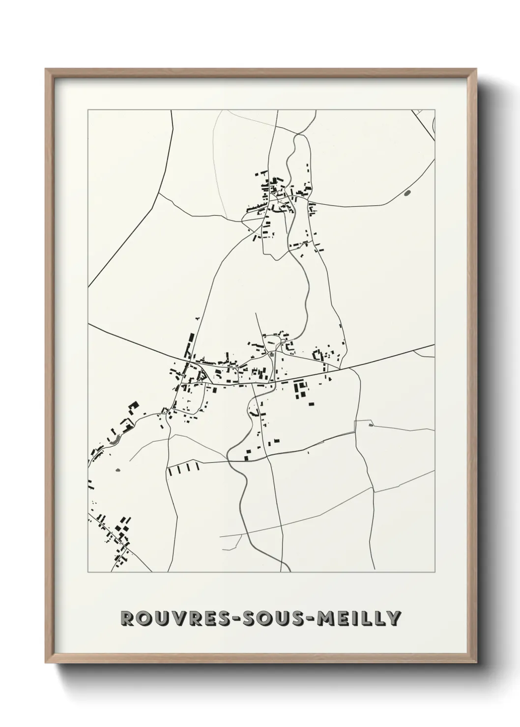 Un poster carteRouvres-sous-Meilly