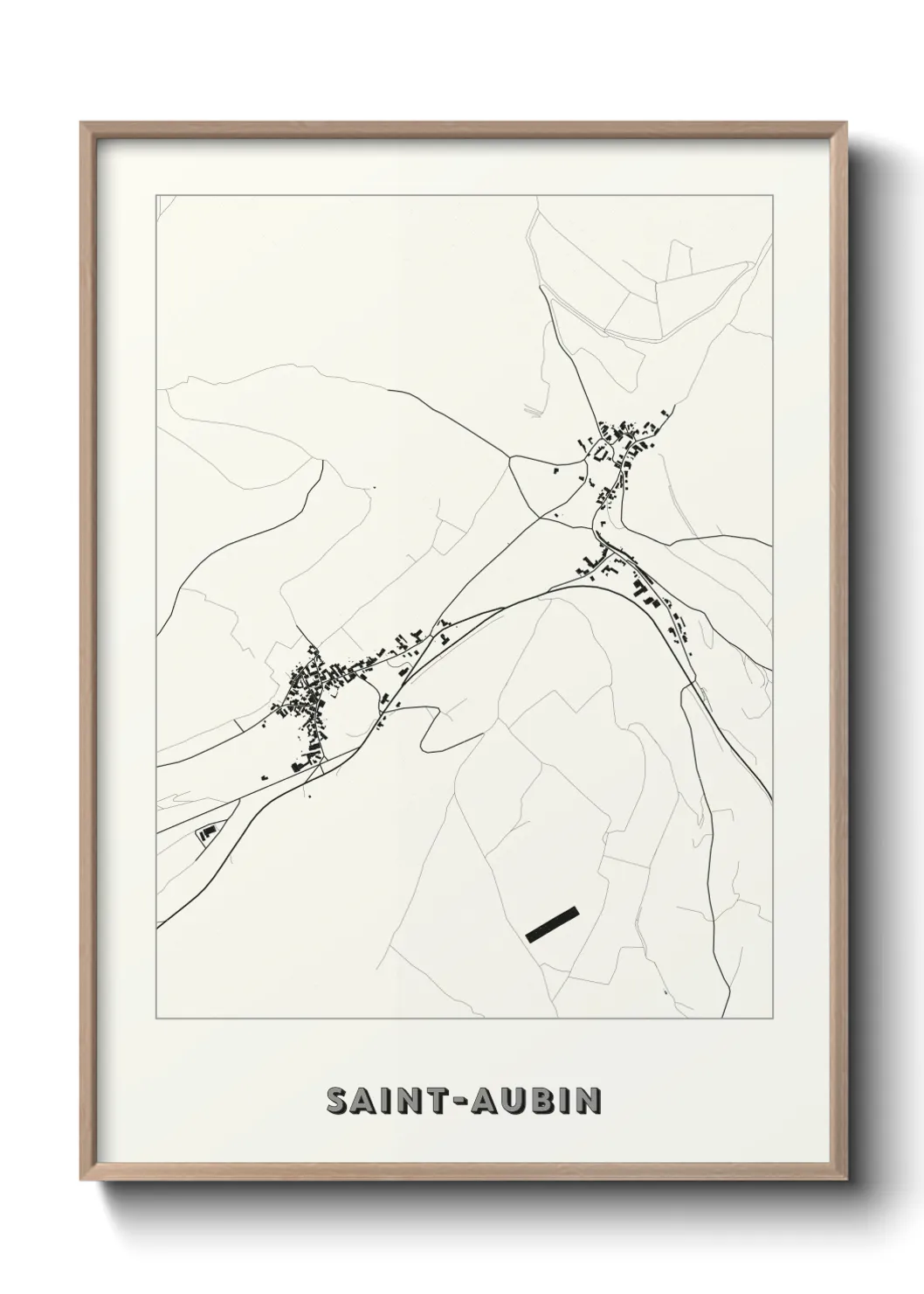 Un poster carteSaint-Aubin