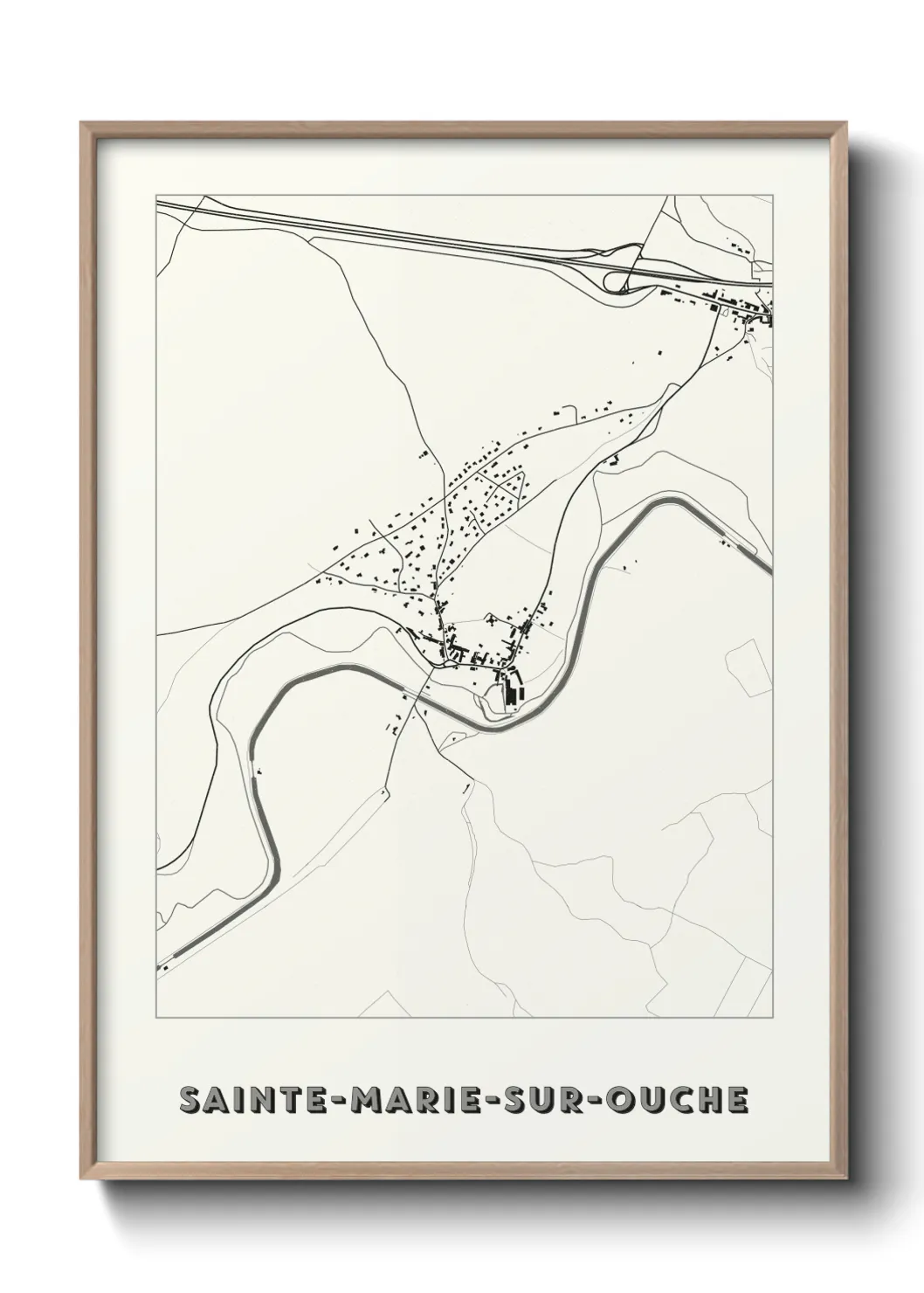 Un poster carteSainte-Marie-sur-Ouche