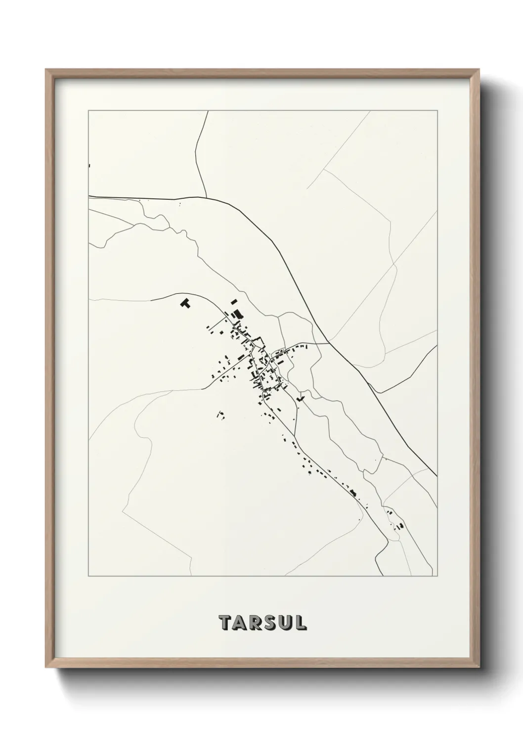 Une affiche de carte sur Tarsul