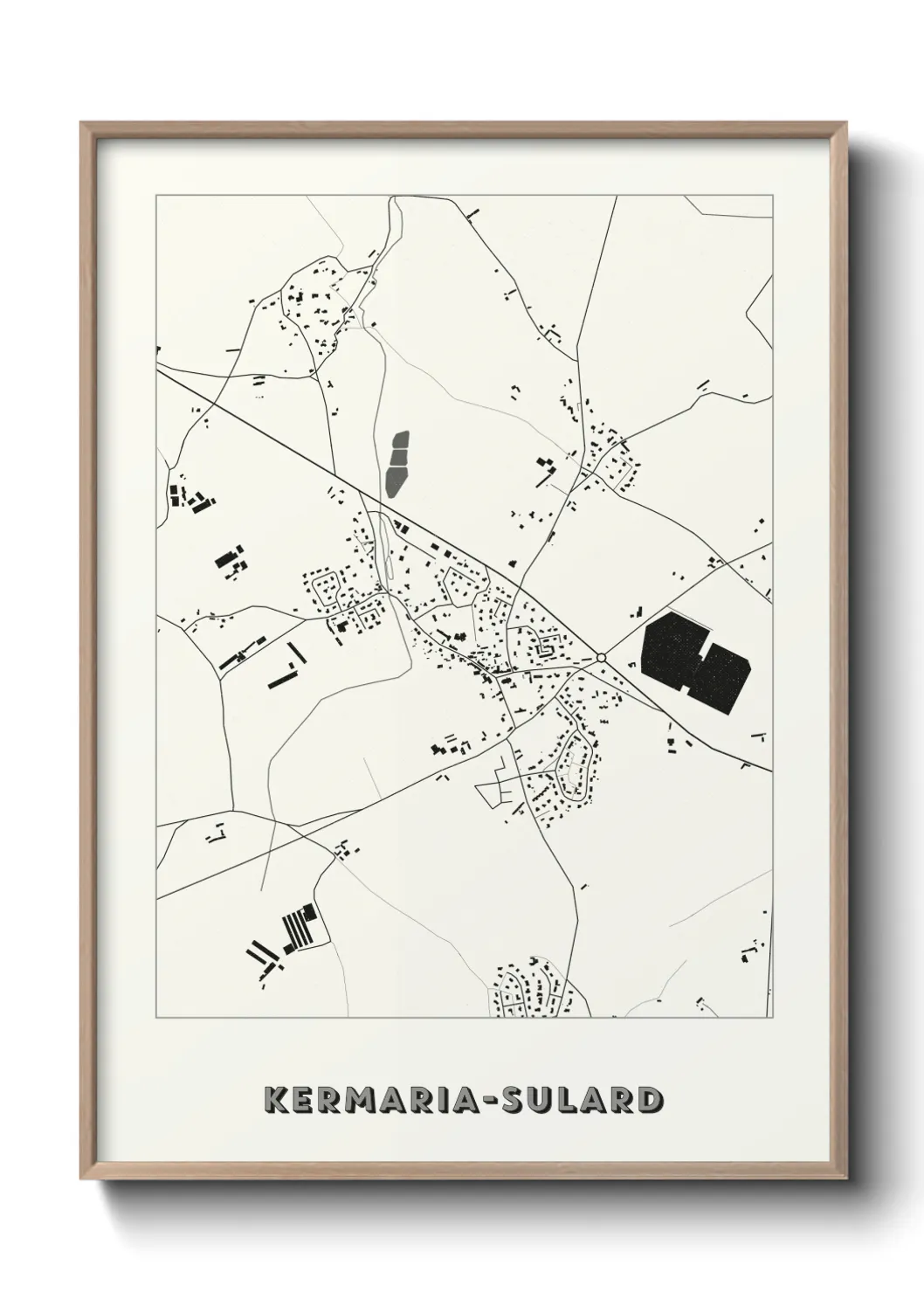 Une affiche de carte sur Kermaria-Sulard