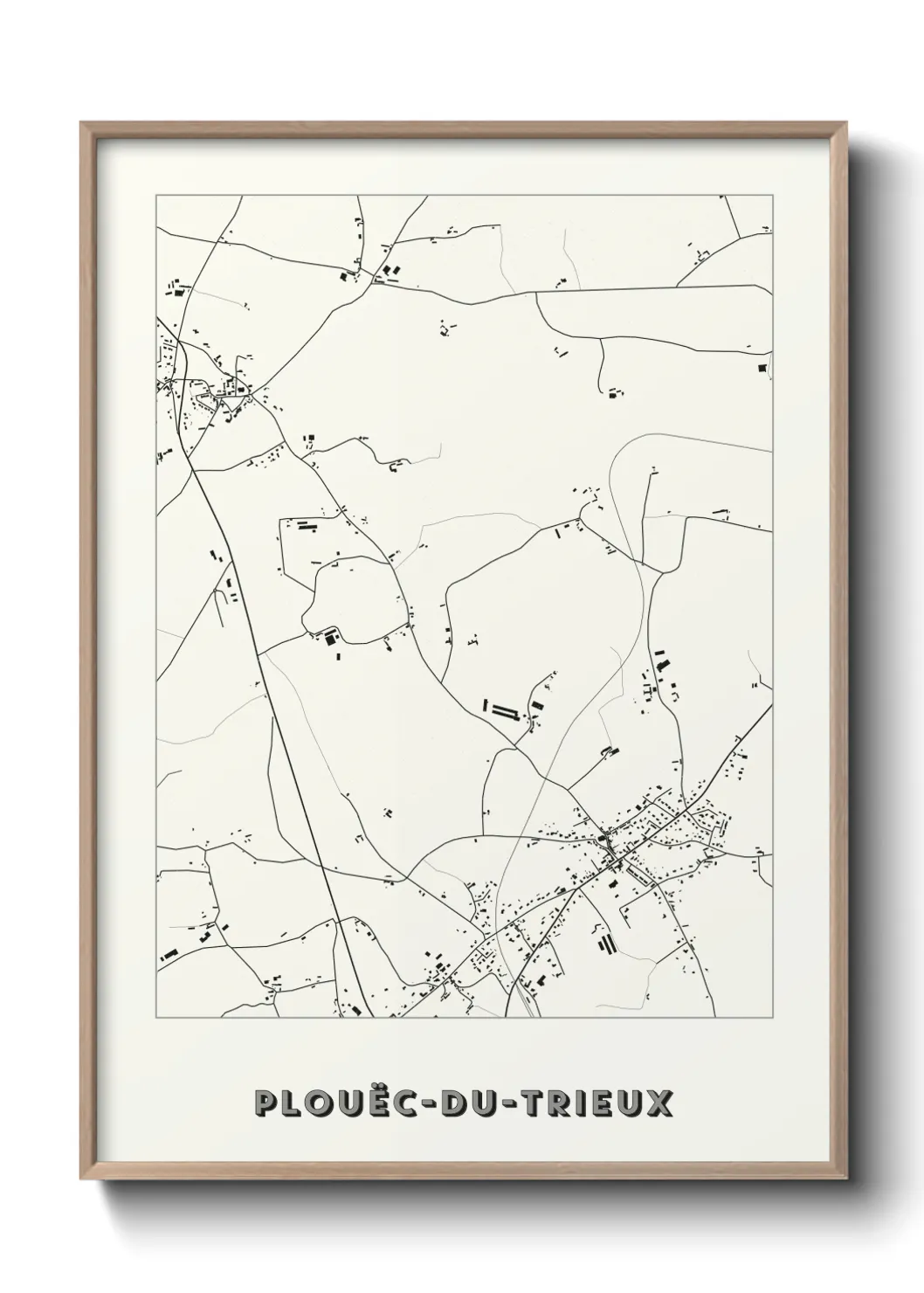 Une affiche de carte sur Plouëc-du-Trieux