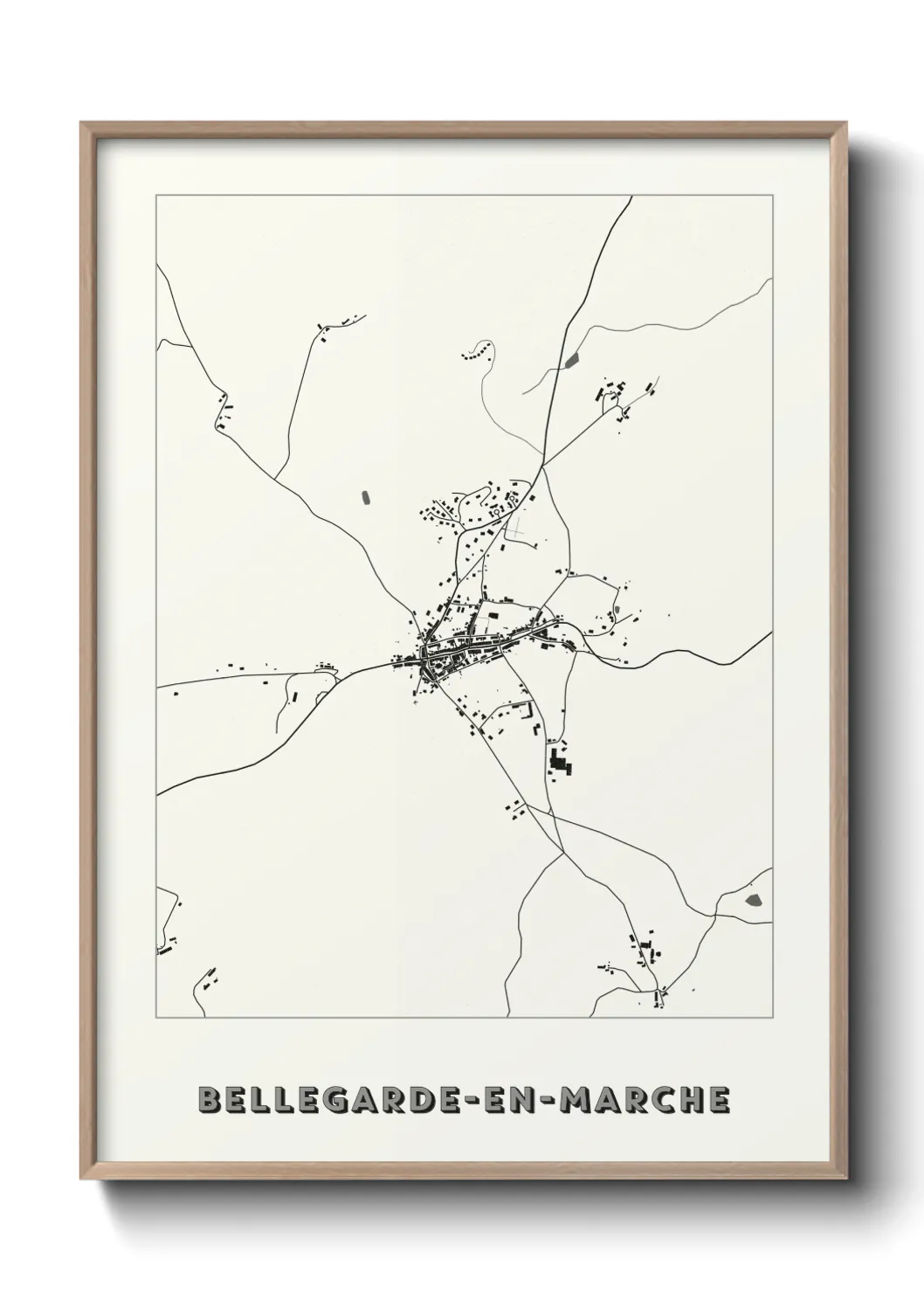 Un poster carteBellegarde-en-Marche