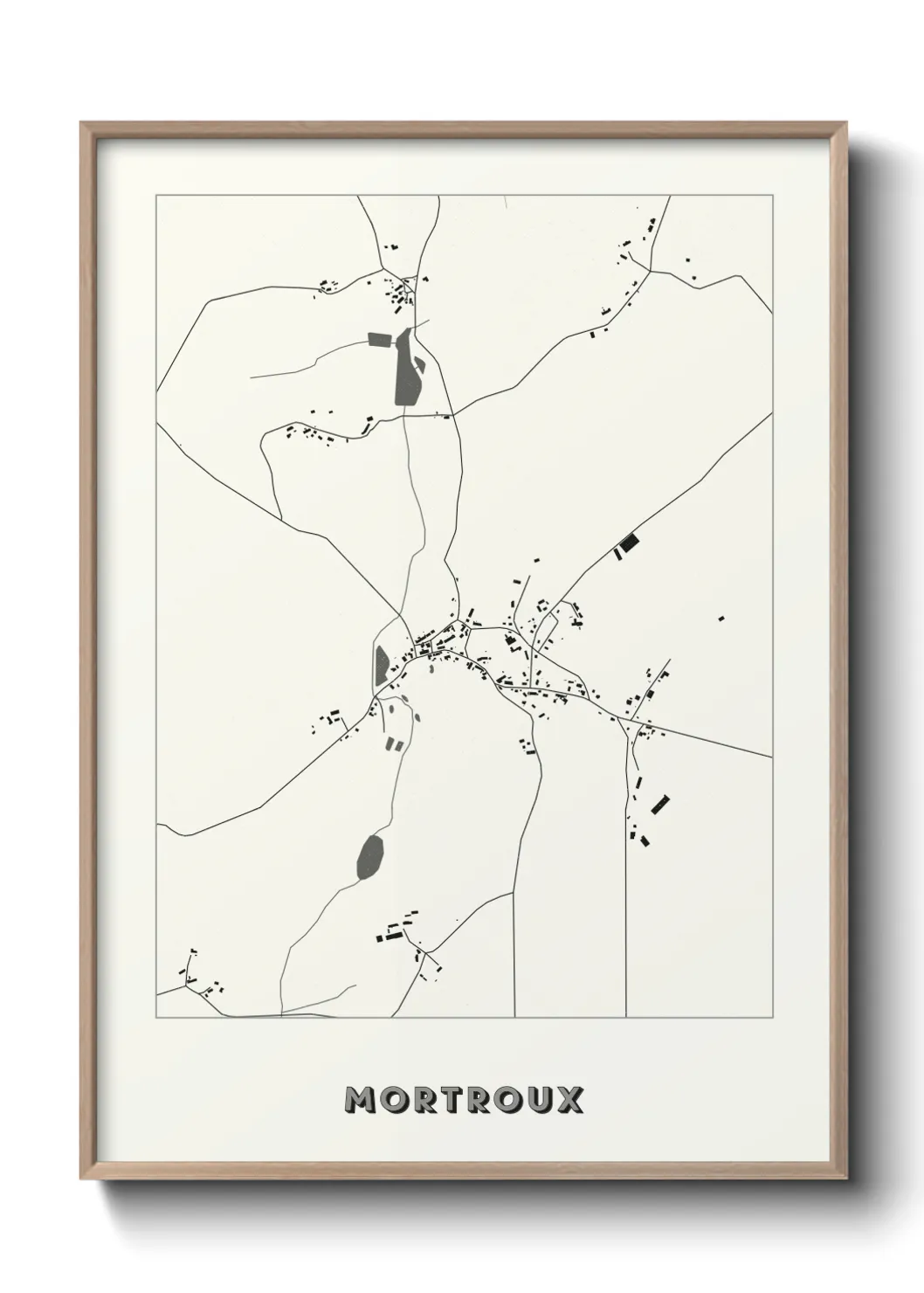 Une affiche de carte sur Mortroux