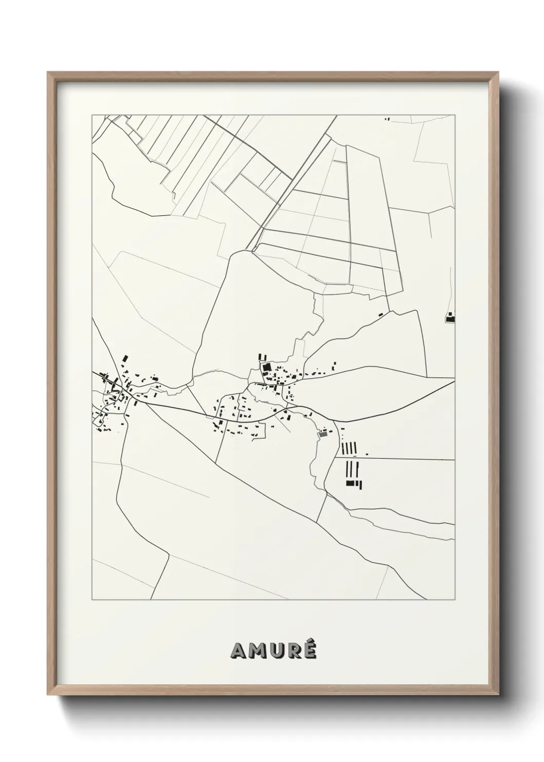 Une affiche de carte sur Amuré