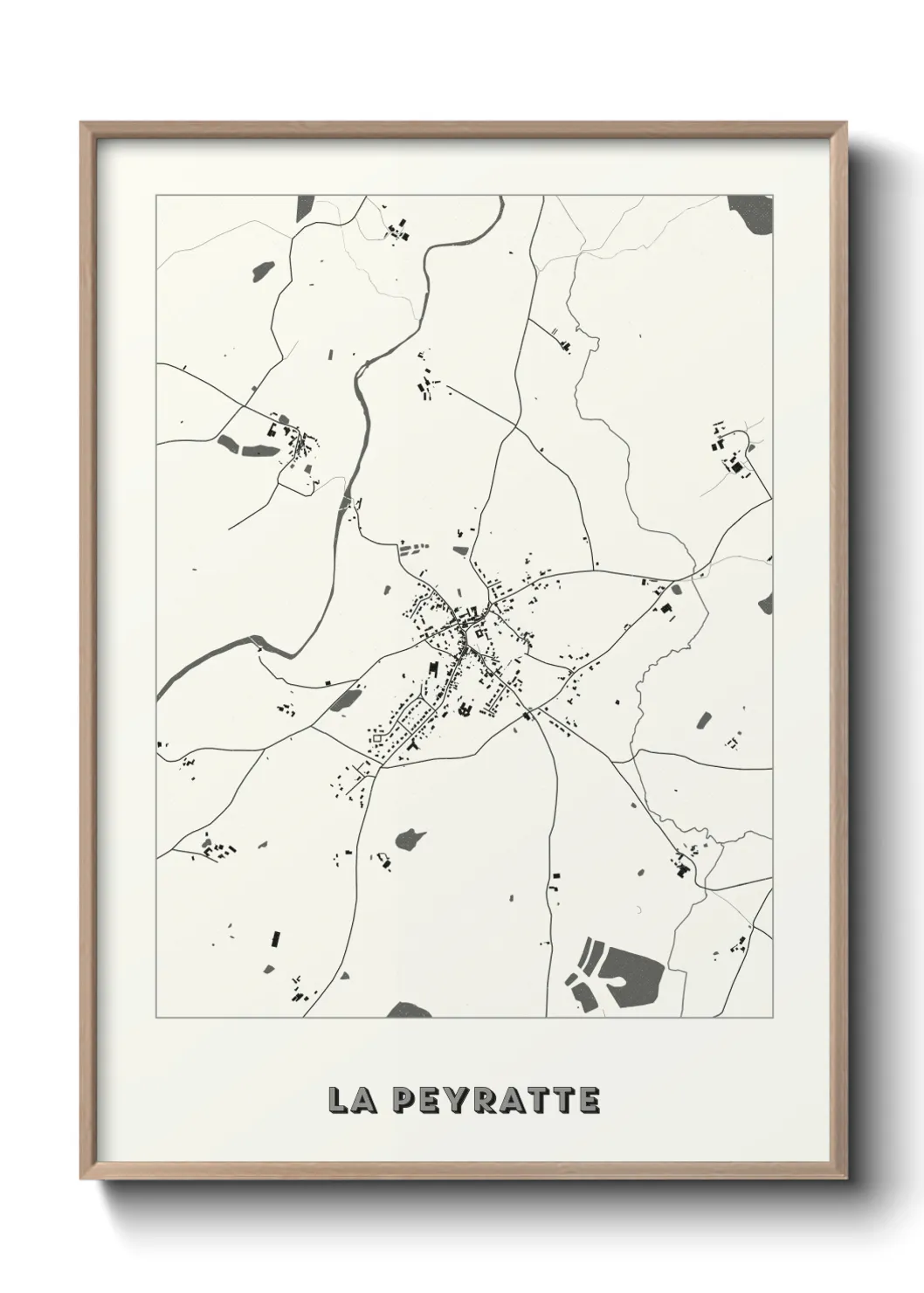 Une affiche de carte sur La Peyratte