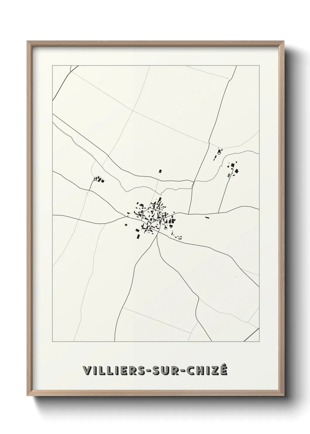 Un poster carteVilliers-sur-Chizé