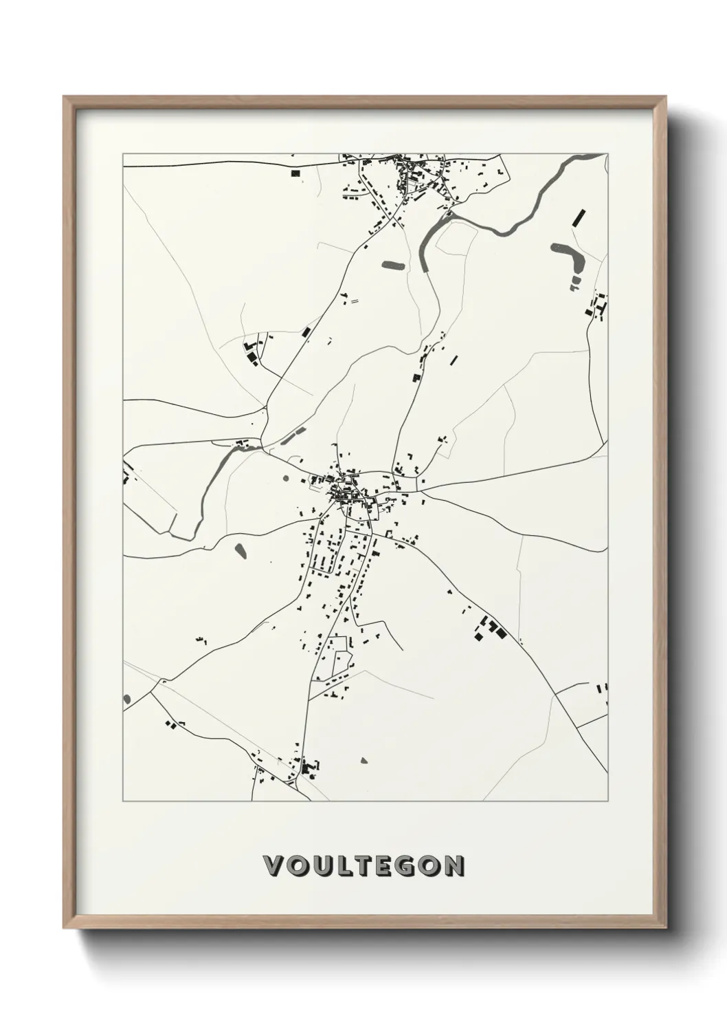 Une affiche de carte sur Voultegon