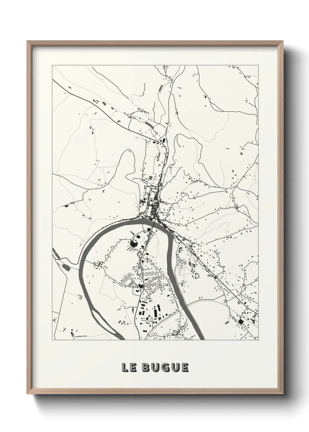 Un poster carteLe Bugue