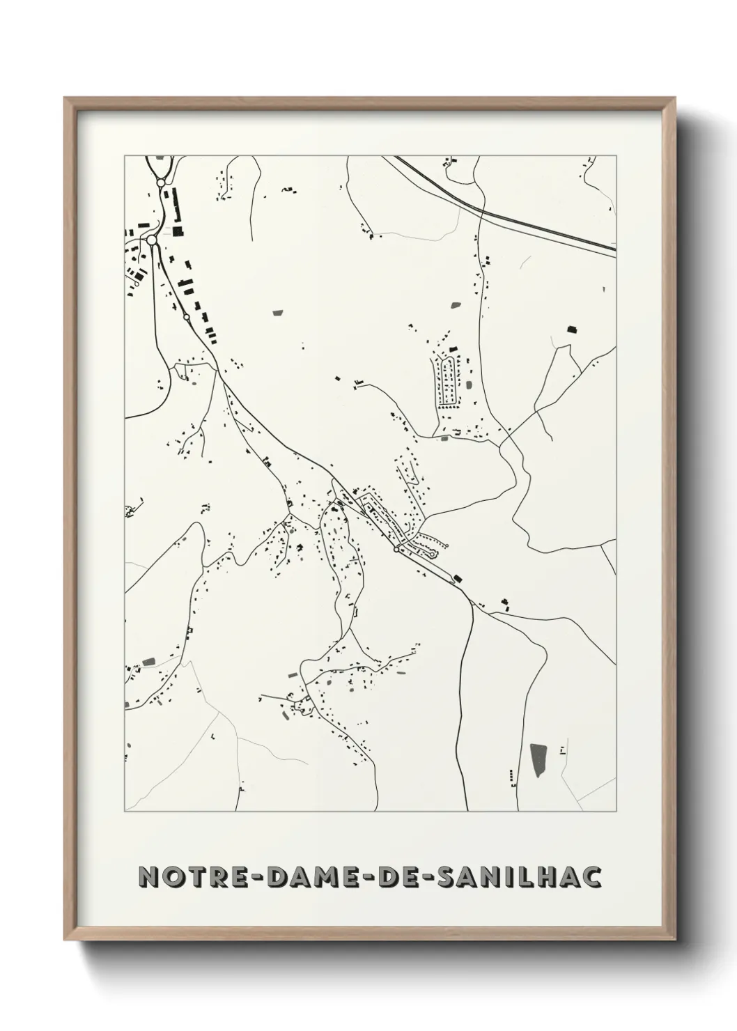 Un poster carteNotre-Dame-de-Sanilhac