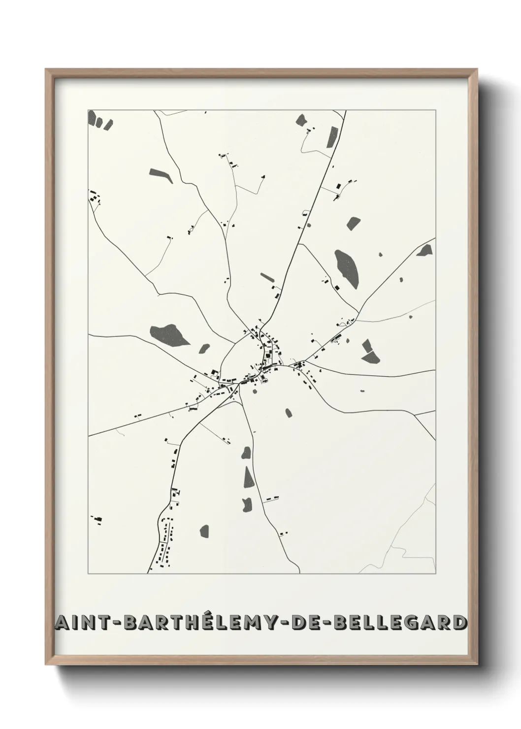 Un poster carteSaint-Barthélemy-de-Bellegarde