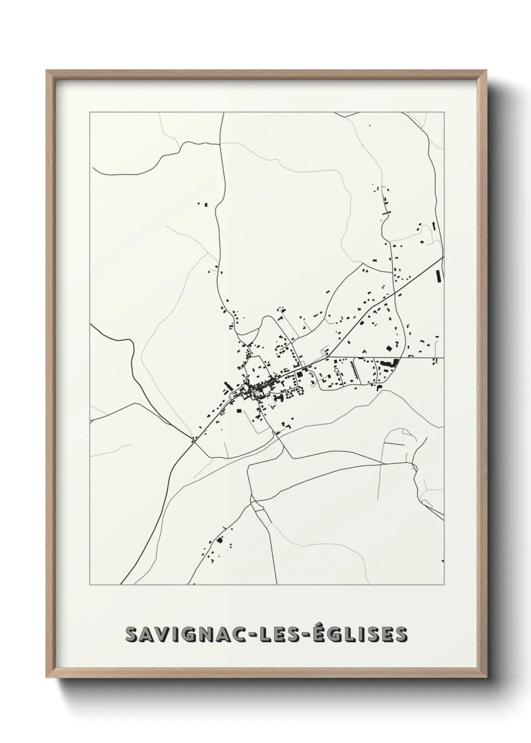 Un poster carteSavignac-les-Églises