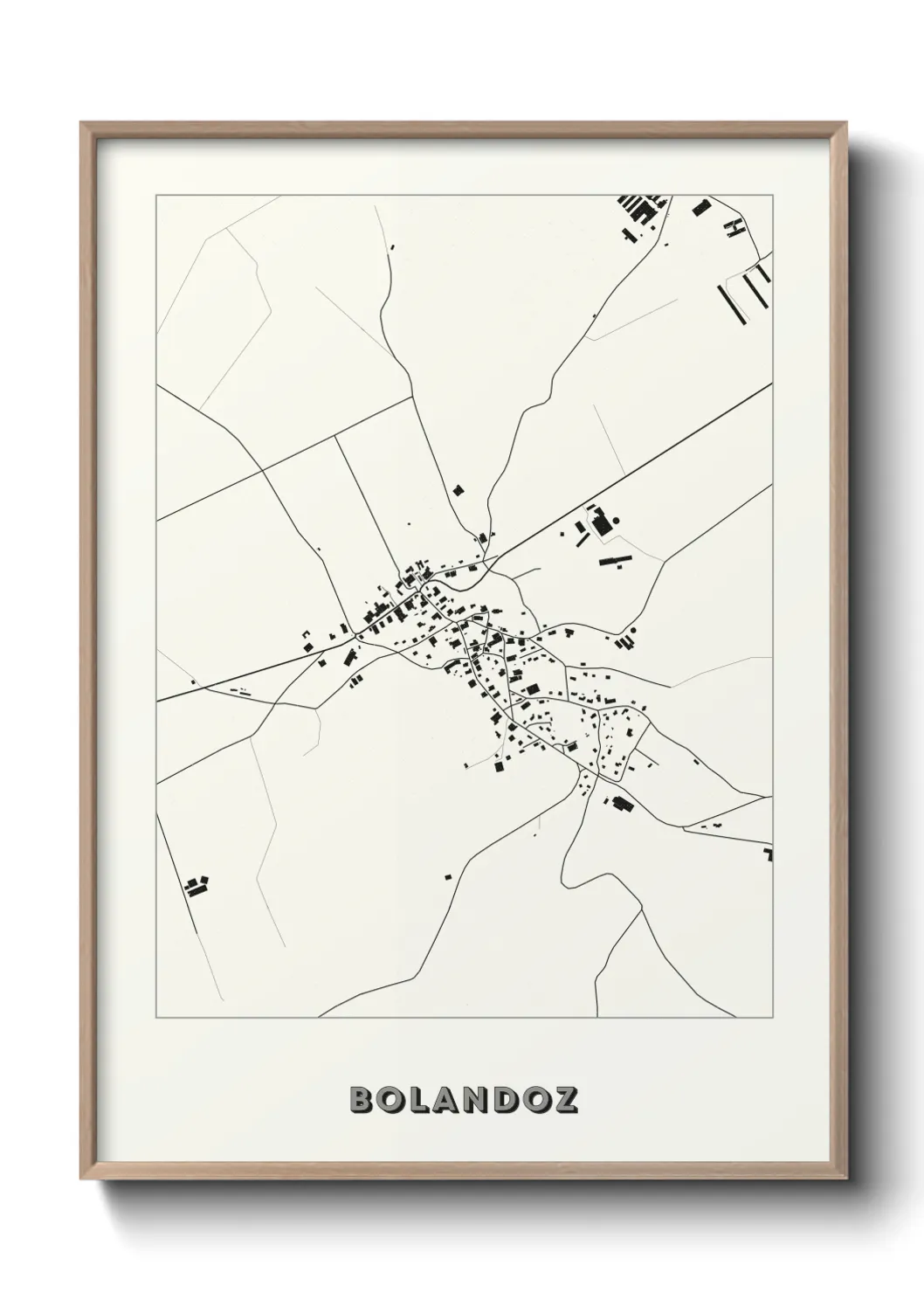 Une affiche de carte sur Bolandoz