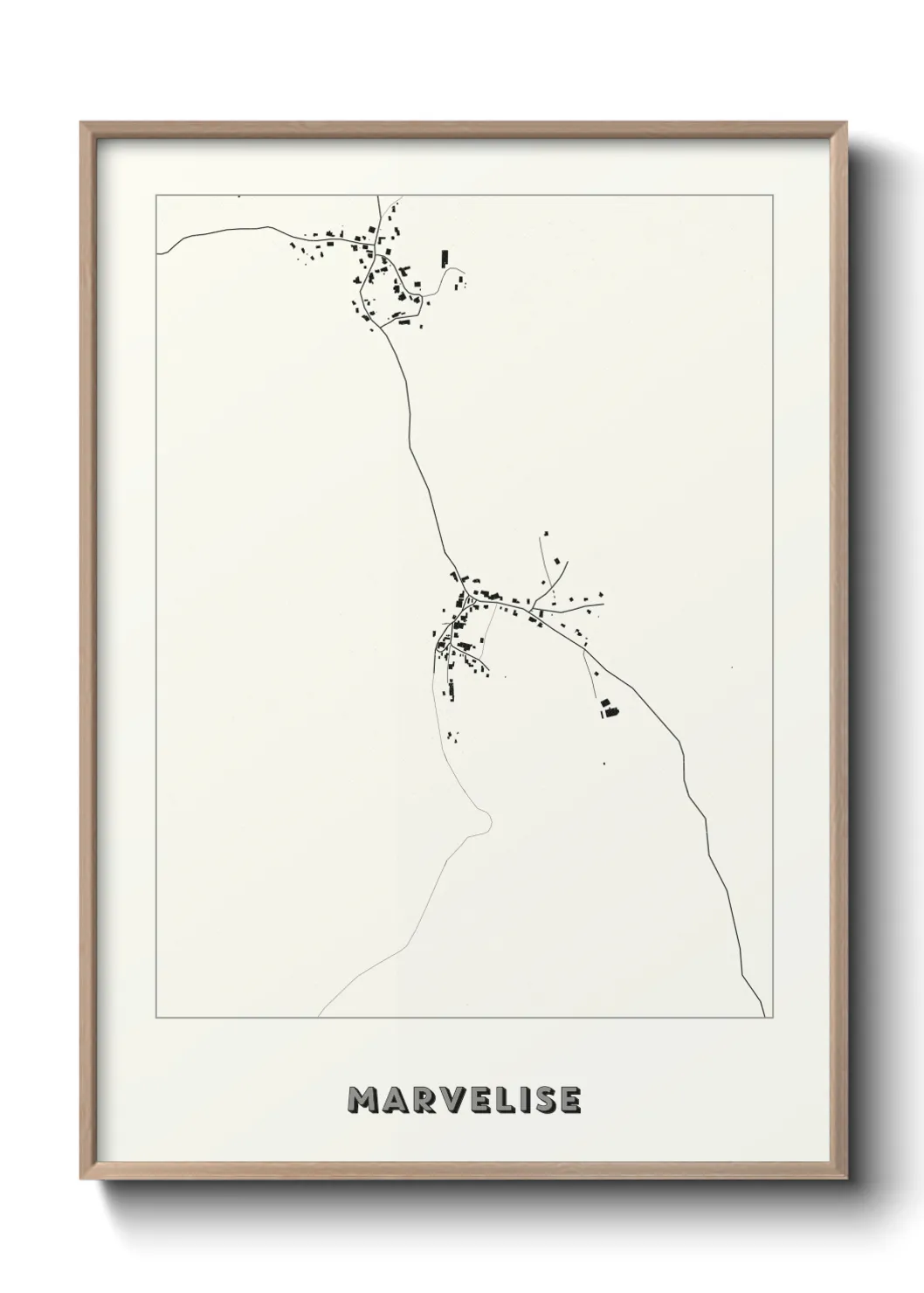Une affiche de carte sur Marvelise