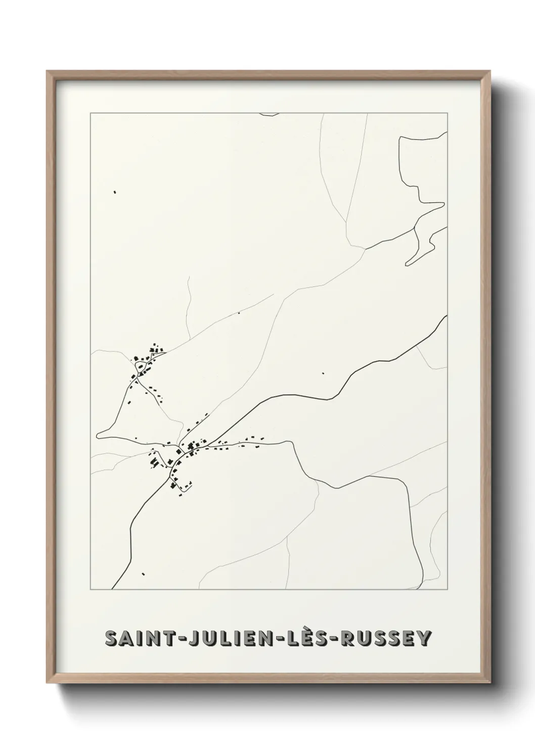 Un poster carteSaint-Julien-lès-Russey
