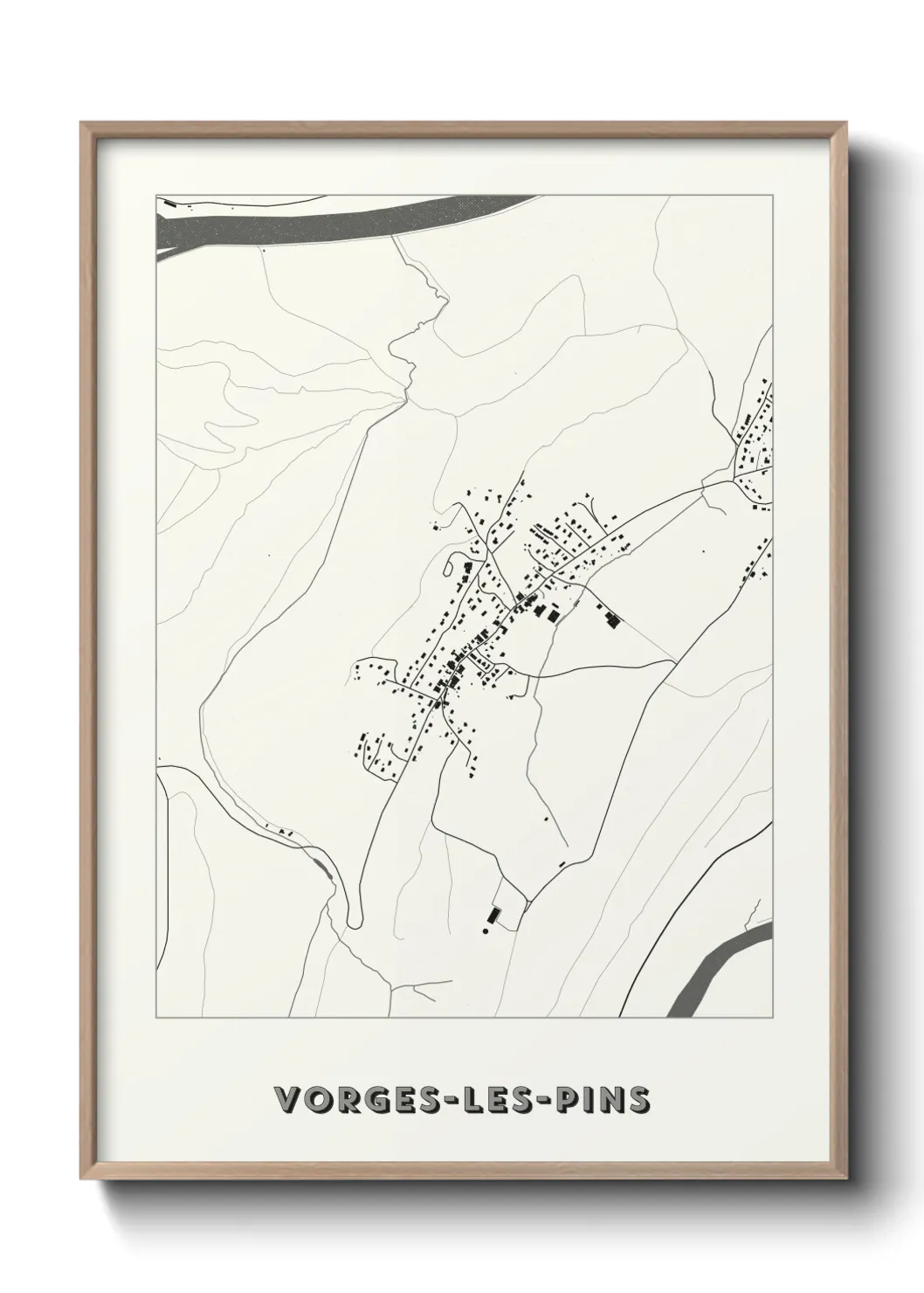 Un poster carteVorges-les-Pins