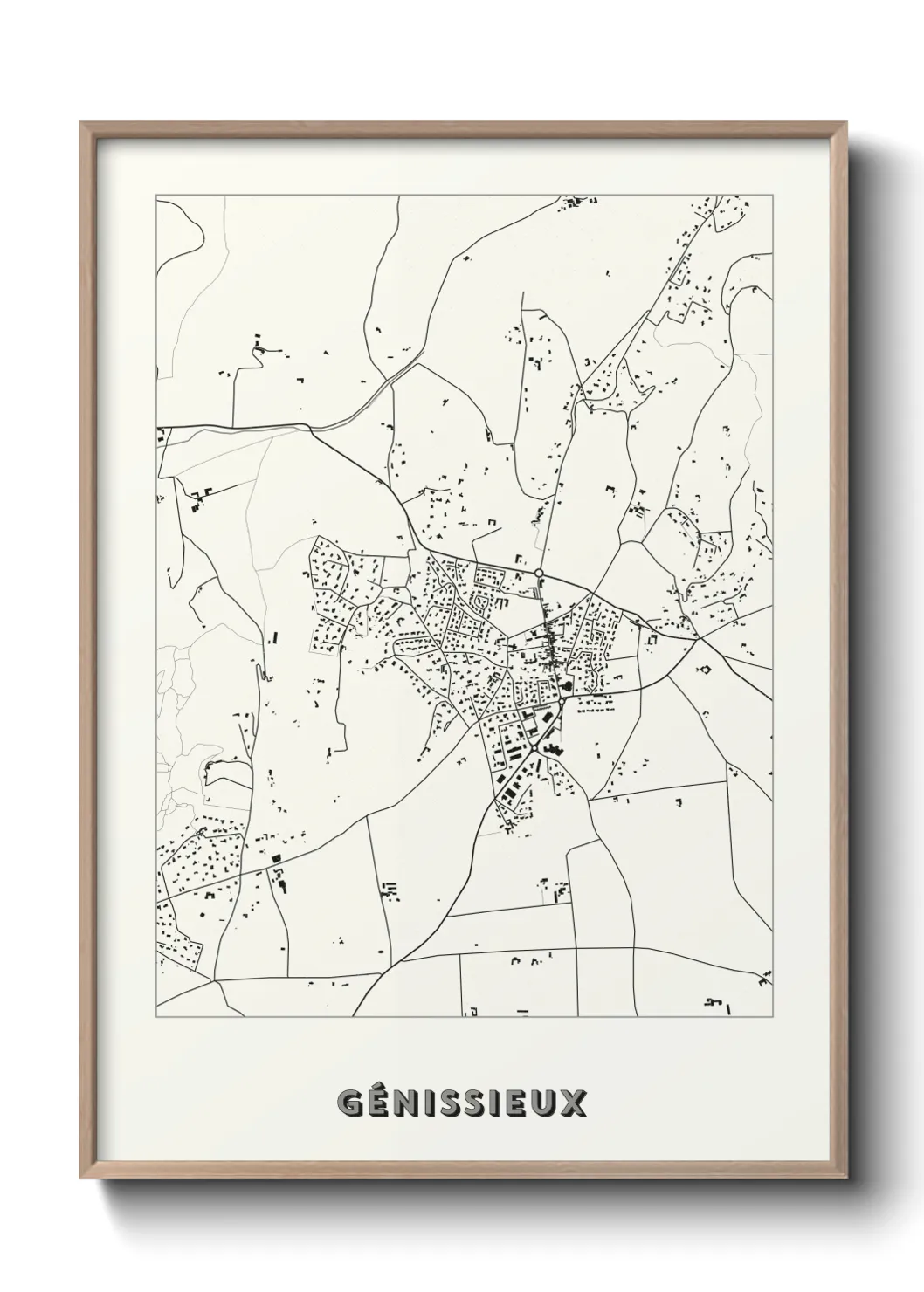 Un poster carteGénissieux