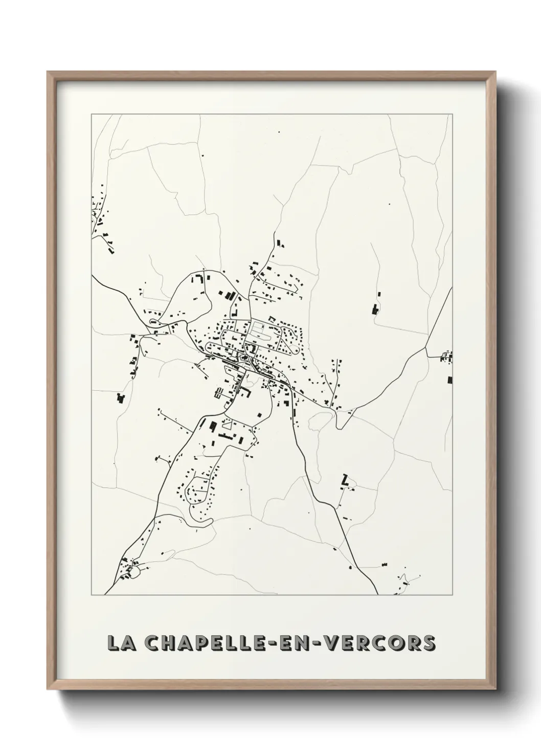 Un poster carteLa Chapelle-en-Vercors