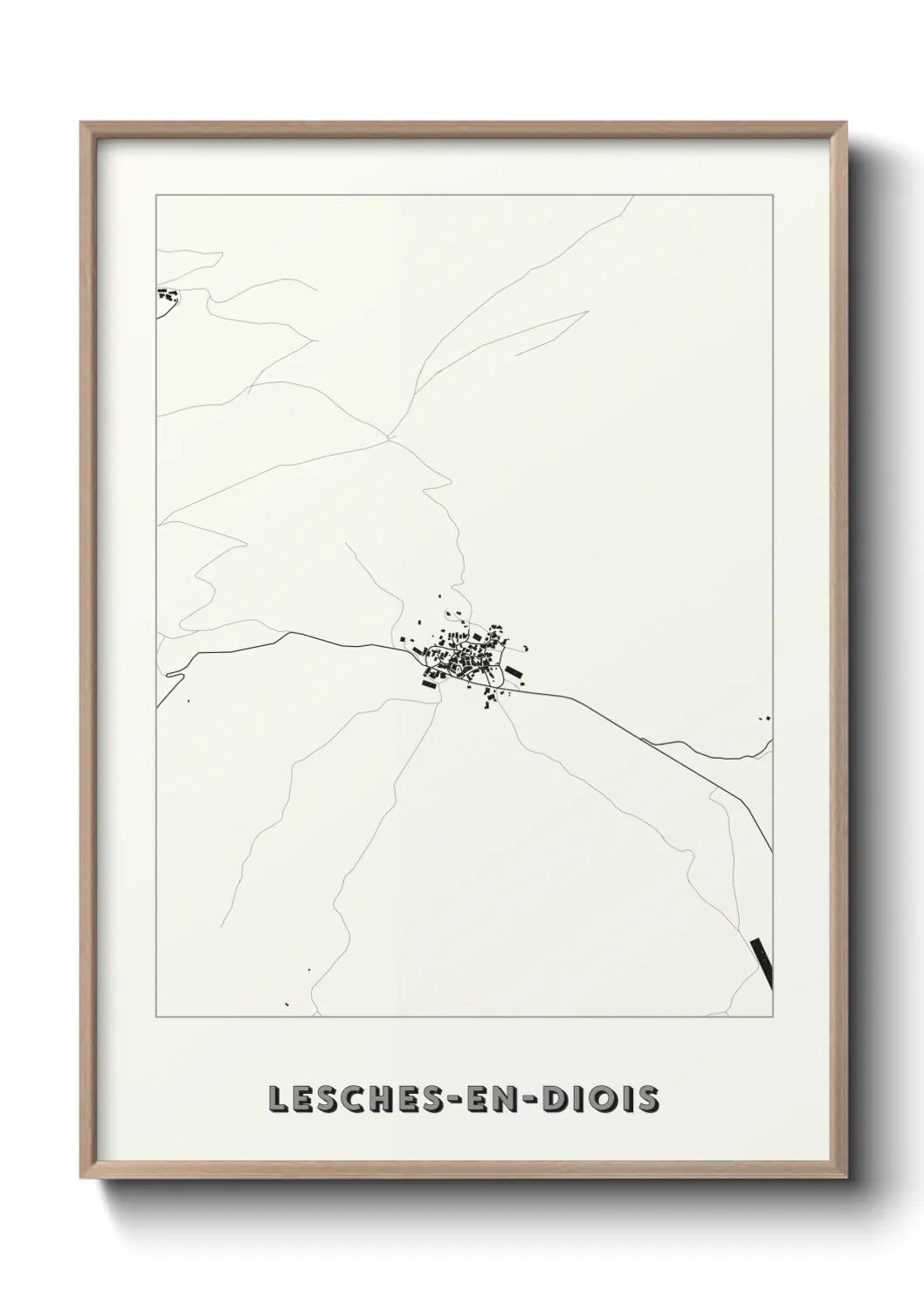 Un poster carteLesches-en-Diois