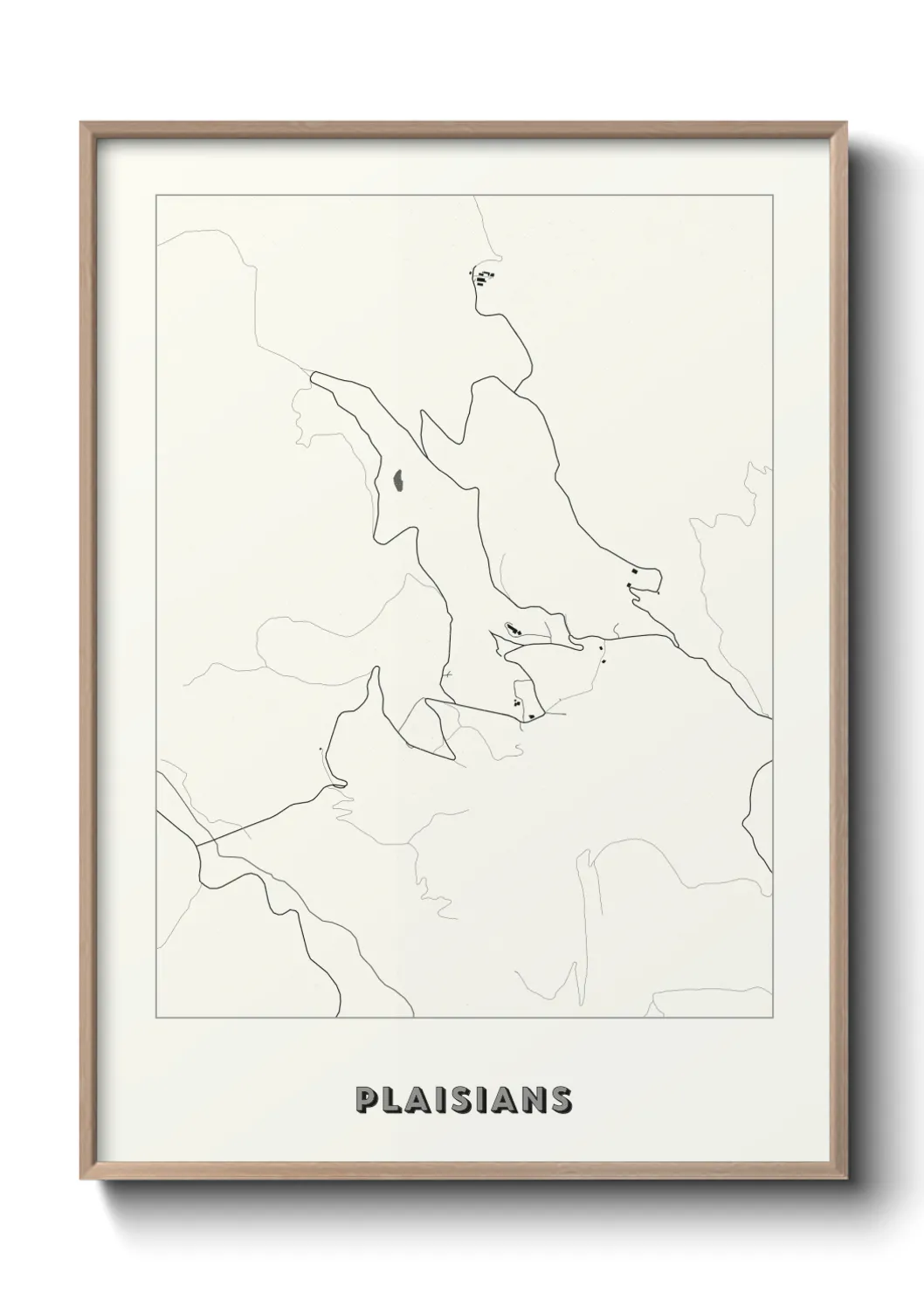 Un poster cartePlaisians