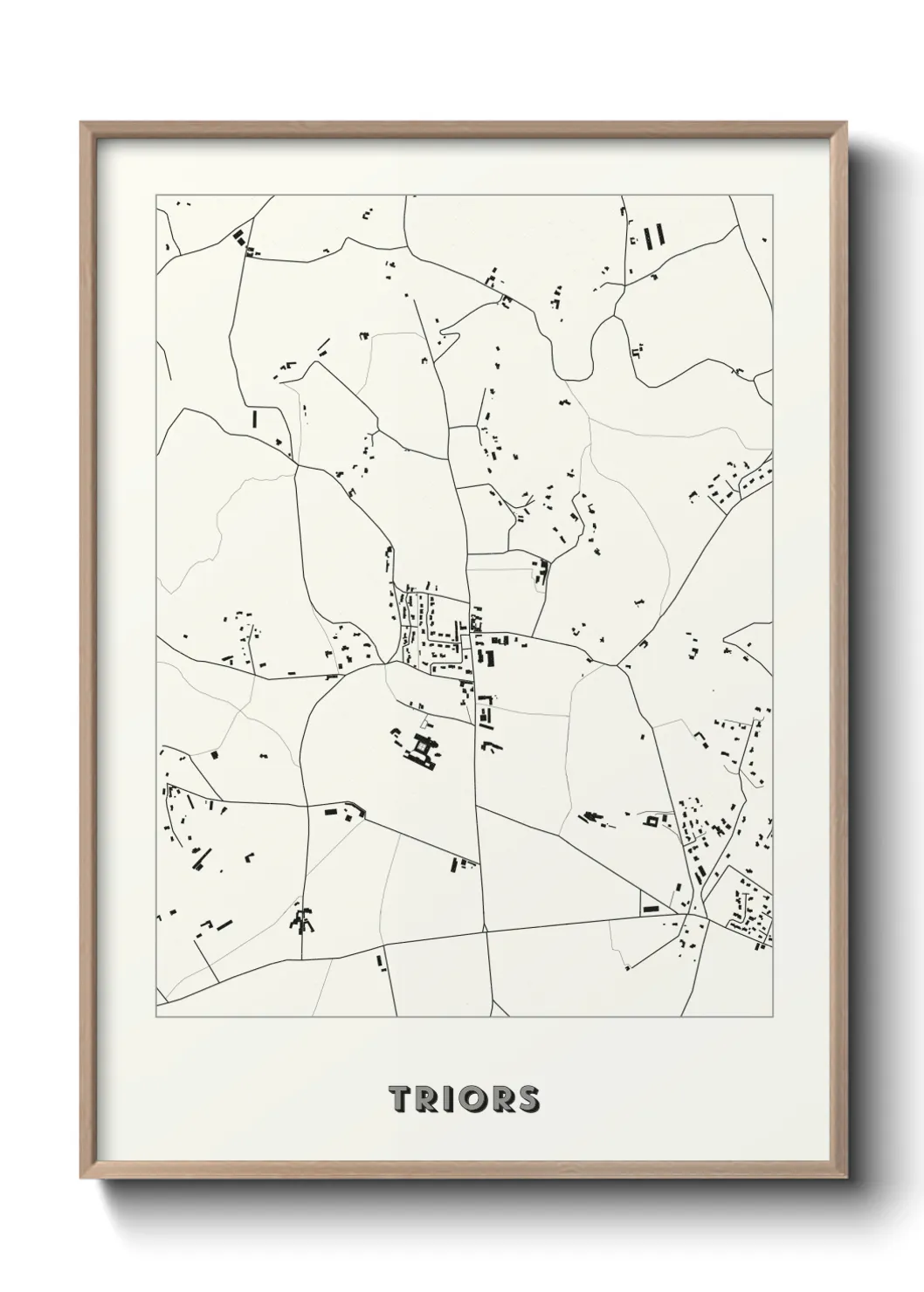 Une affiche de carte sur Triors