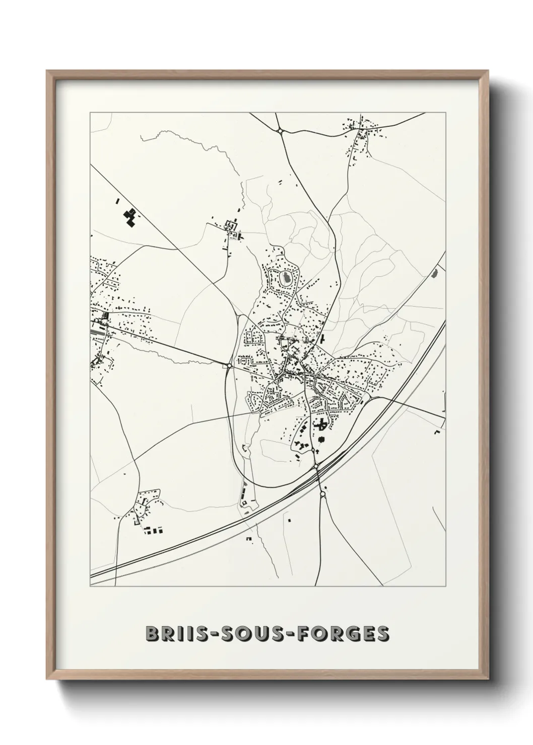 Un poster carteBriis-sous-Forges