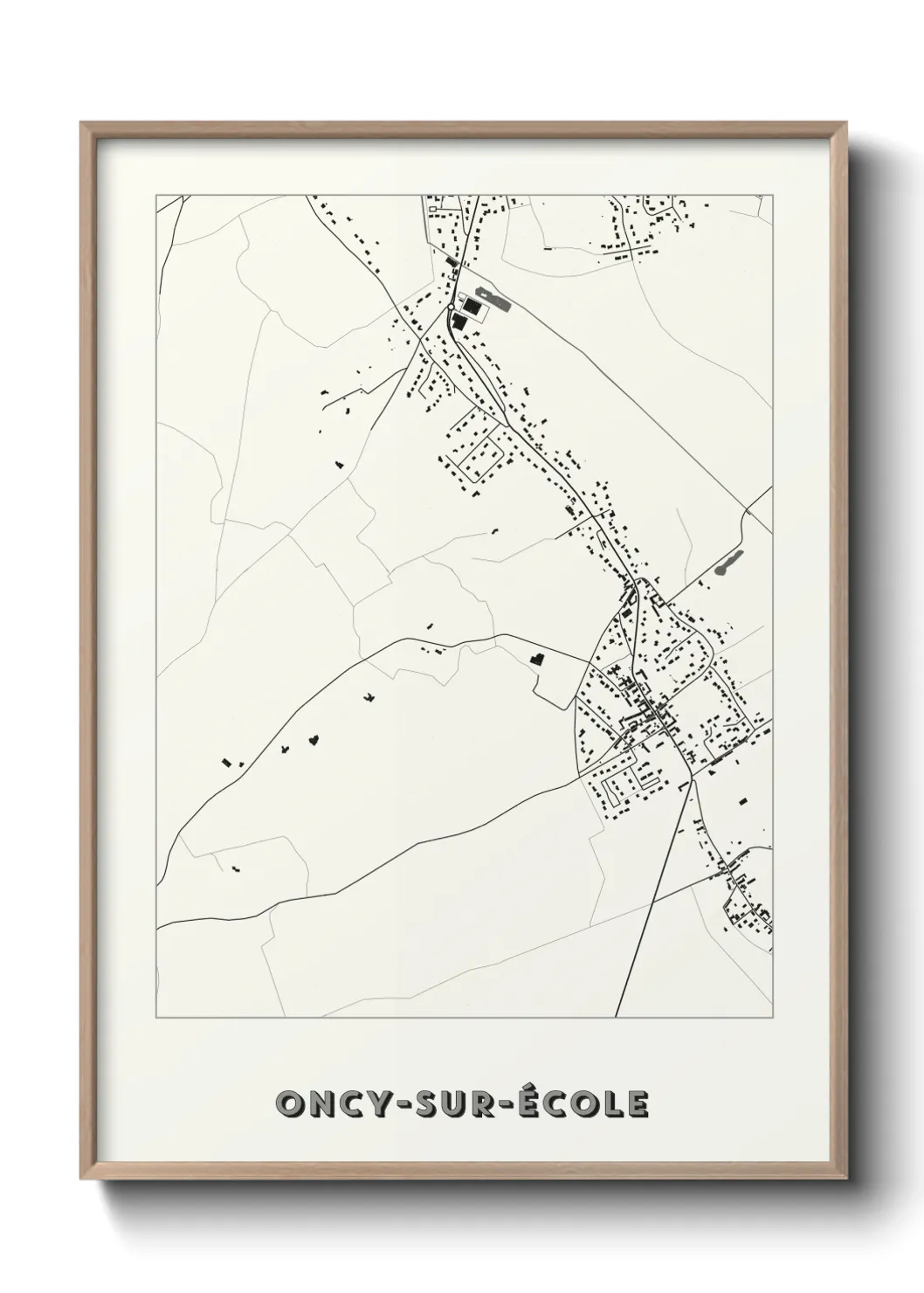 Un poster carteOncy-sur-École