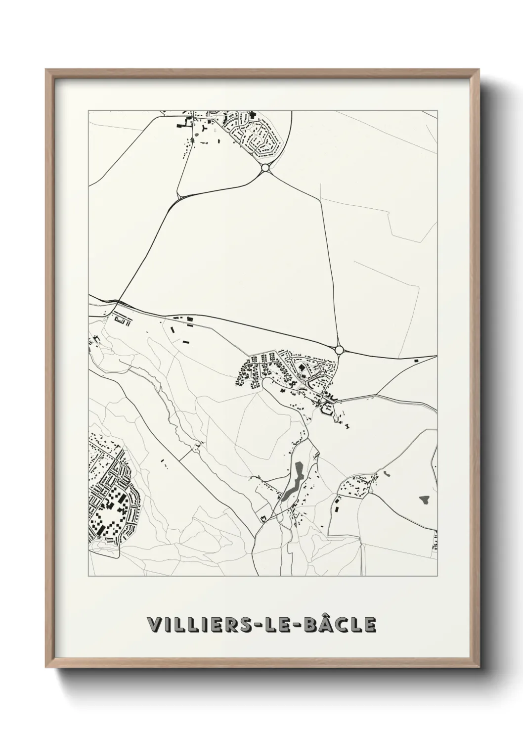 Un poster carteVilliers-le-Bâcle