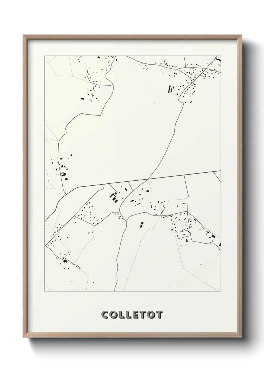 Une affiche de carte sur Colletot