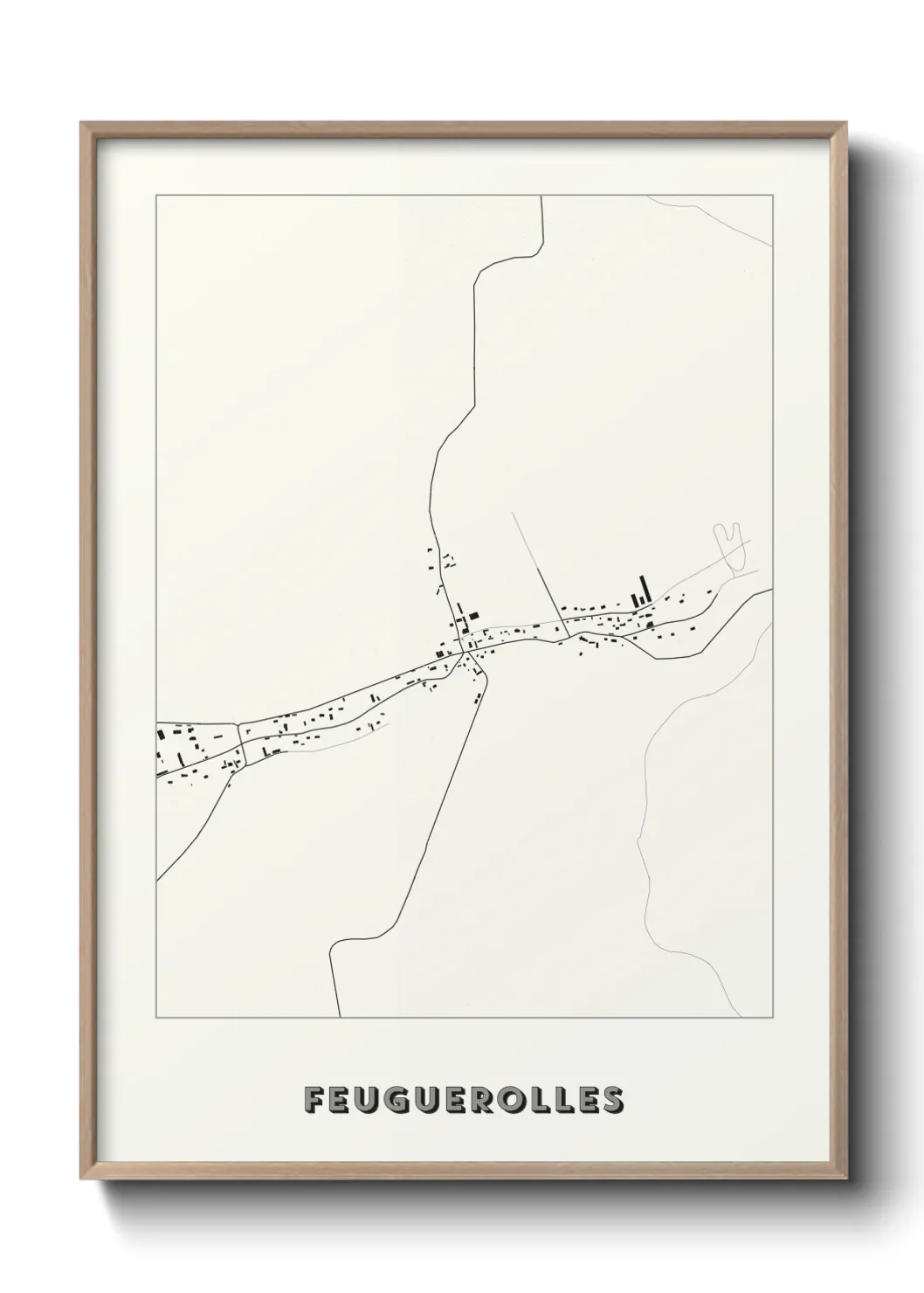 Un poster carteFeuguerolles