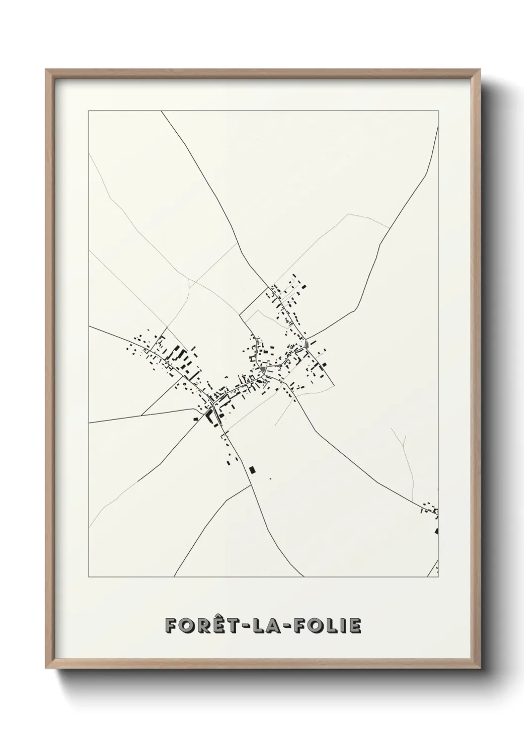 Un poster carteForêt-la-Folie