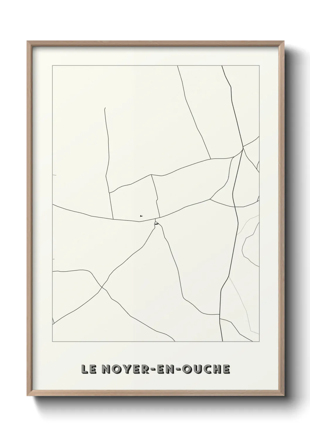Une affiche de carte sur Le Noyer-en-Ouche