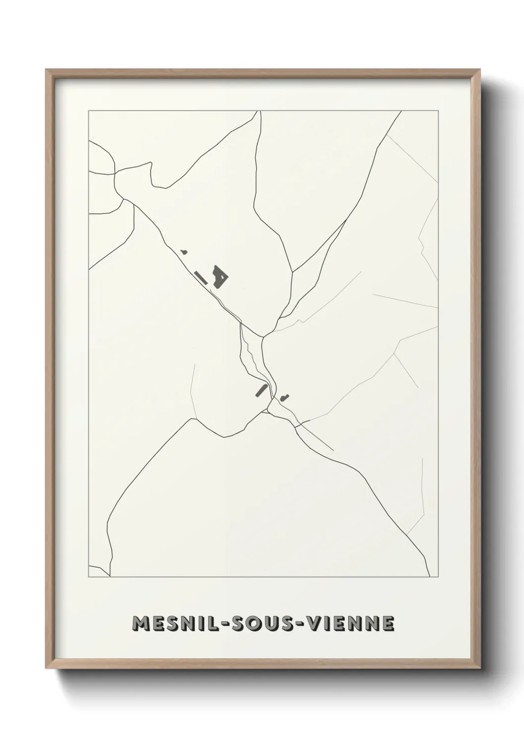 Un poster carteMesnil-sous-Vienne