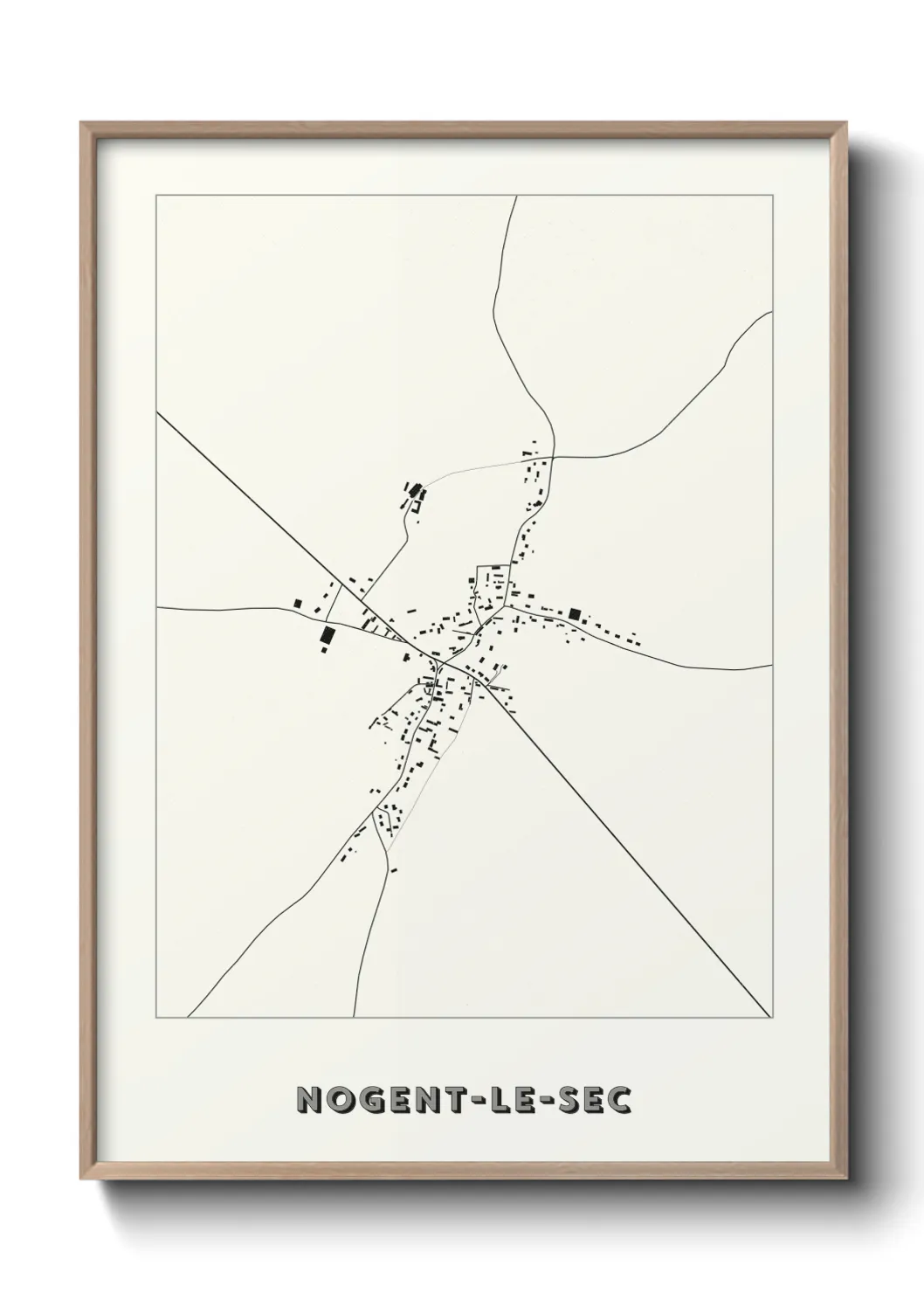 Un poster carteNogent-le-Sec