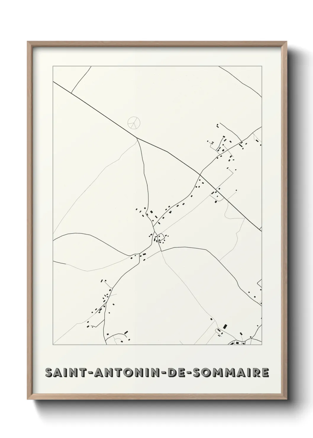 Un poster carteSaint-Antonin-de-Sommaire
