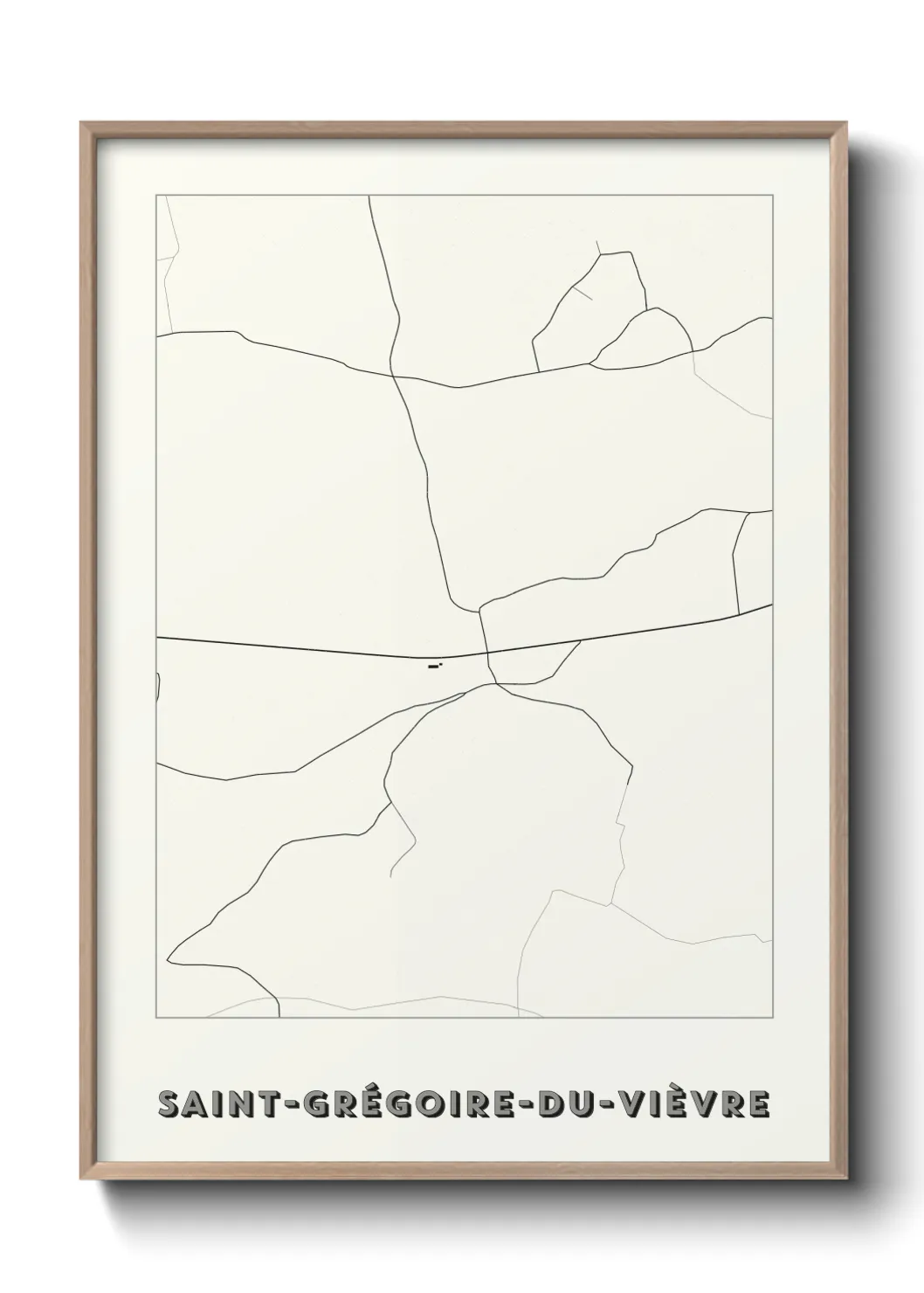 Un poster carteSaint-Grégoire-du-Vièvre