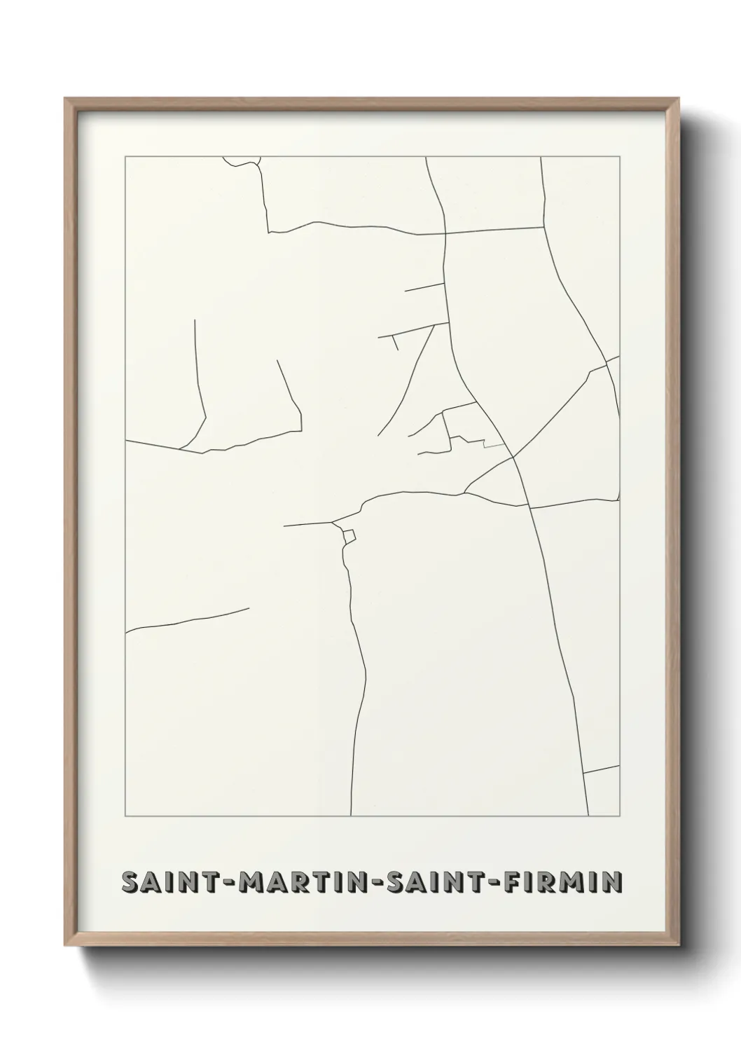 Un poster carteSaint-Martin-Saint-Firmin