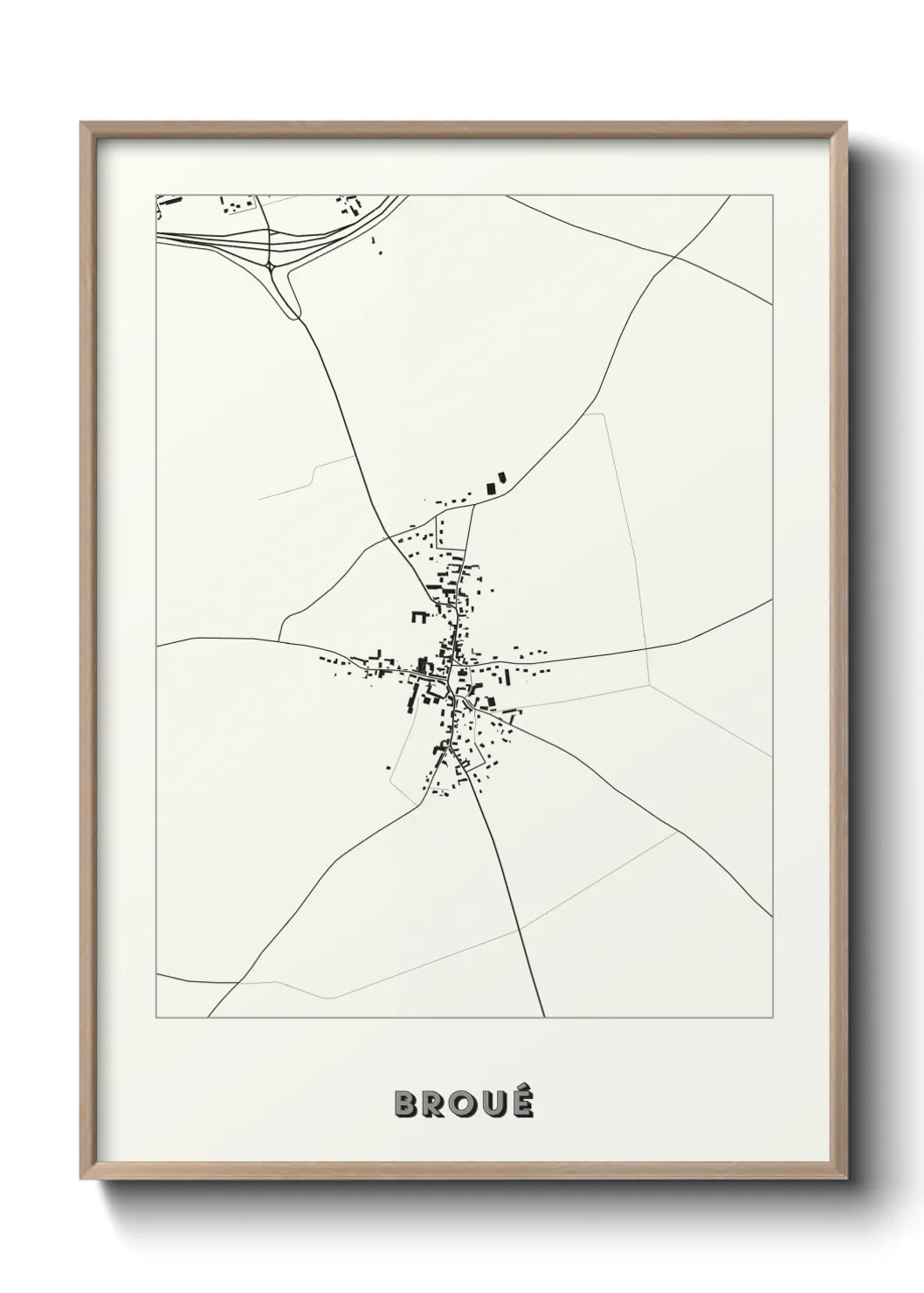 Une affiche de carte sur Broué