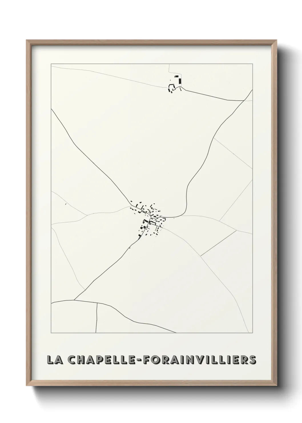 Un poster carteLa Chapelle-Forainvilliers