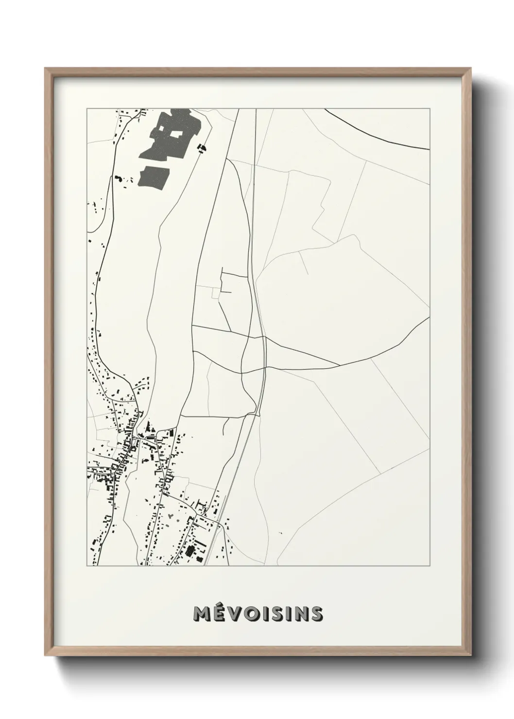 Une affiche de carte sur Mévoisins