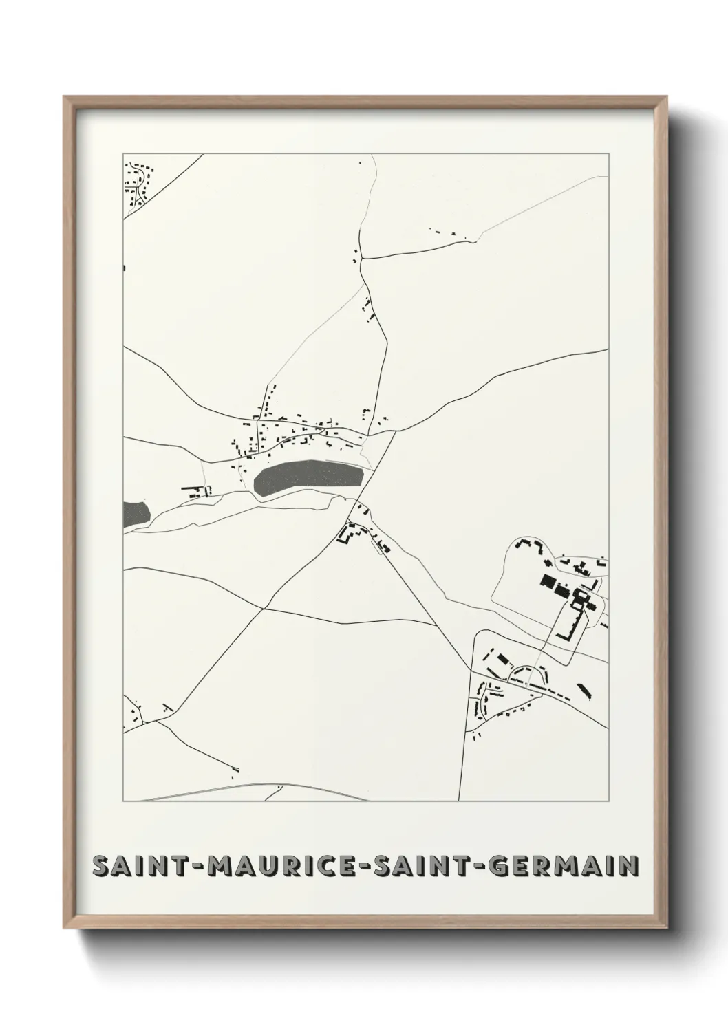 Un poster carteSaint-Maurice-Saint-Germain
