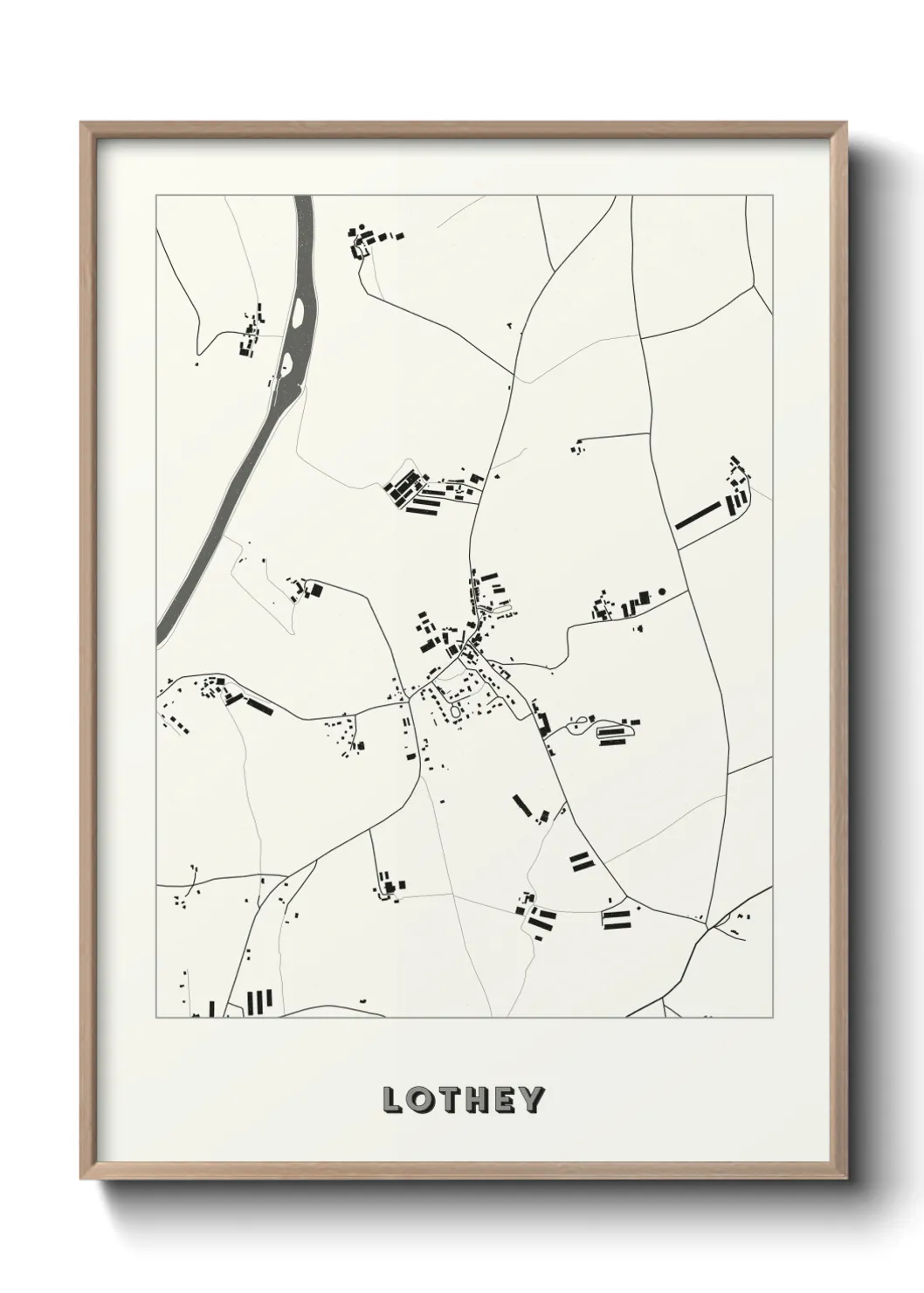 Une affiche de carte sur Lothey